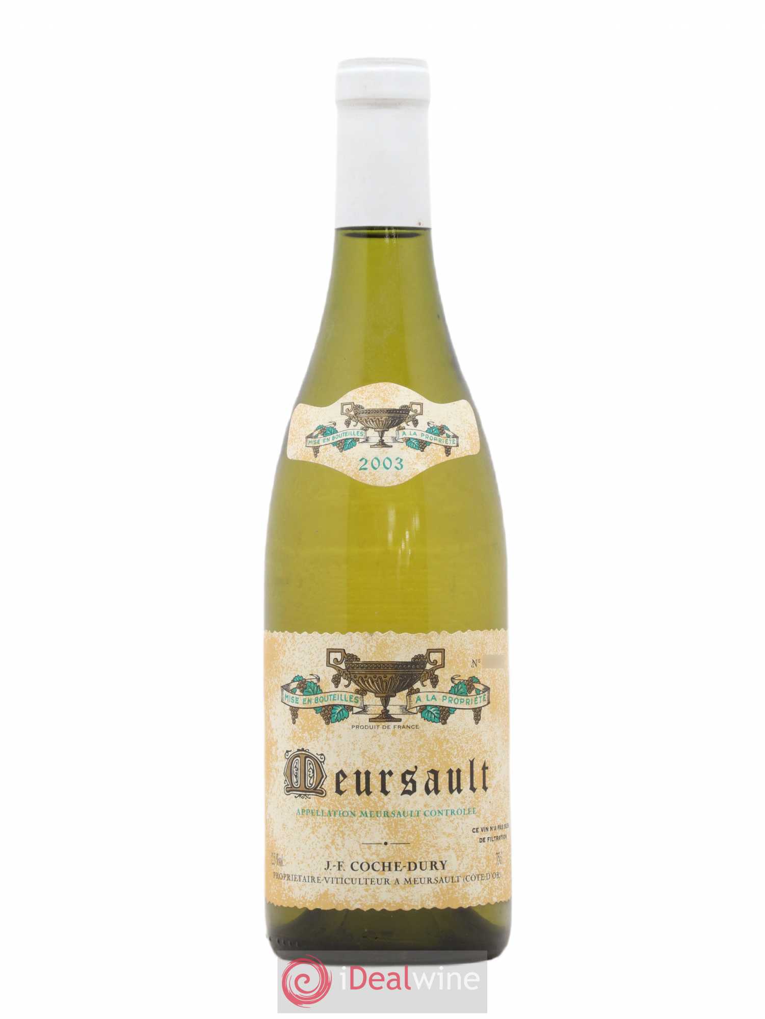 Meursault Coche Dury (Domaine) 2003 - Lot de 1 bouteille - 0