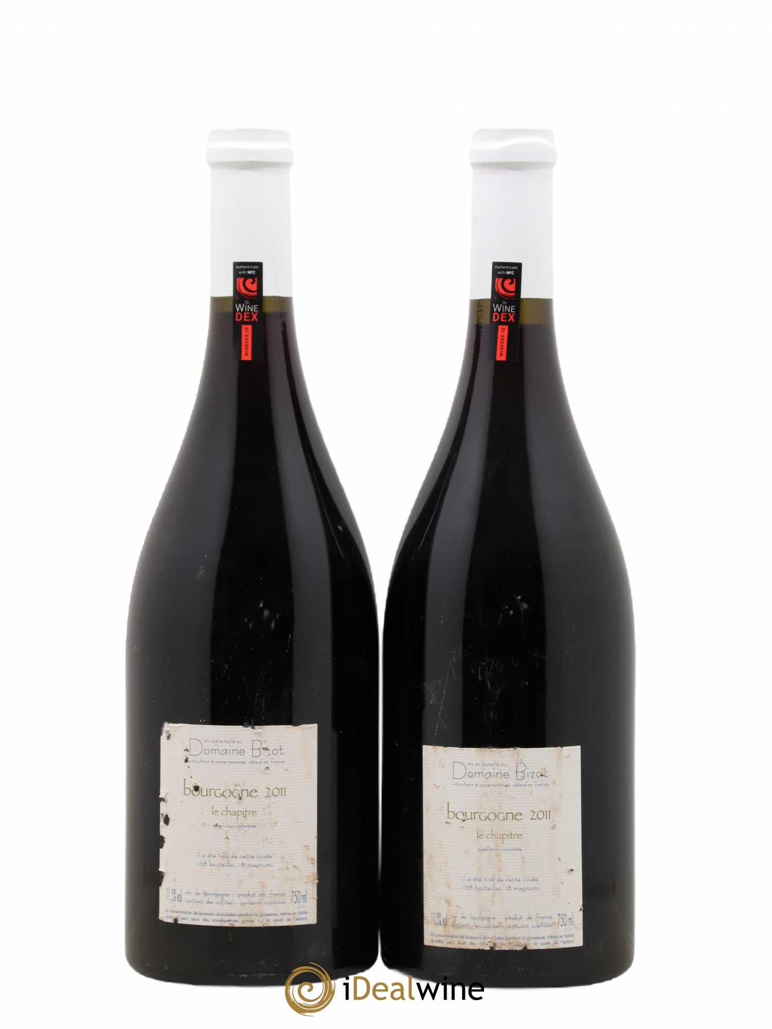 Bourgogne Le Chapitre Bizot (Domaine) 2011 - Lot de 2 bouteilles - 1