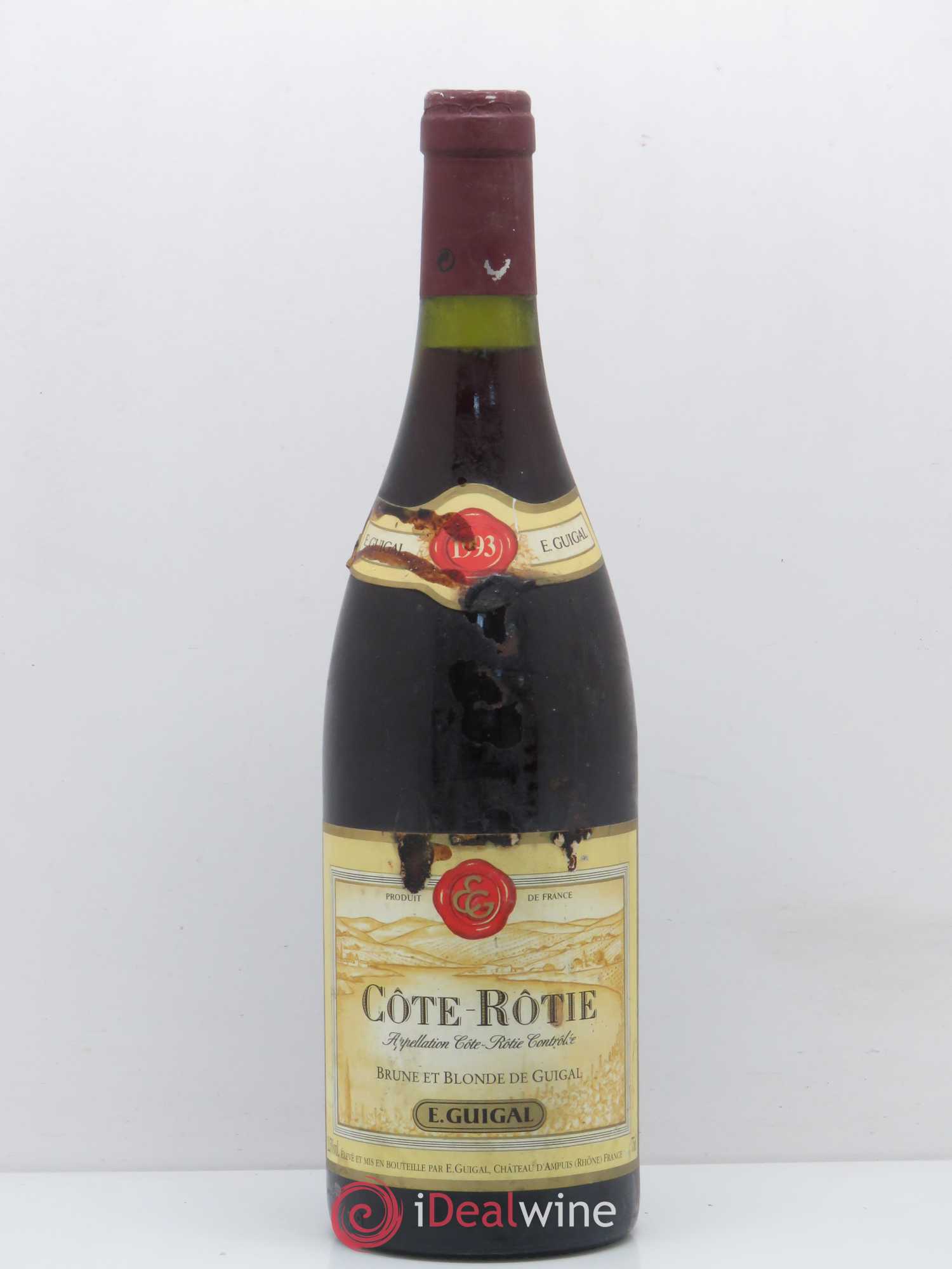 Côte-Rôtie Côtes Brune et Blonde Guigal 1993 - Lot de 1 bouteille - 0