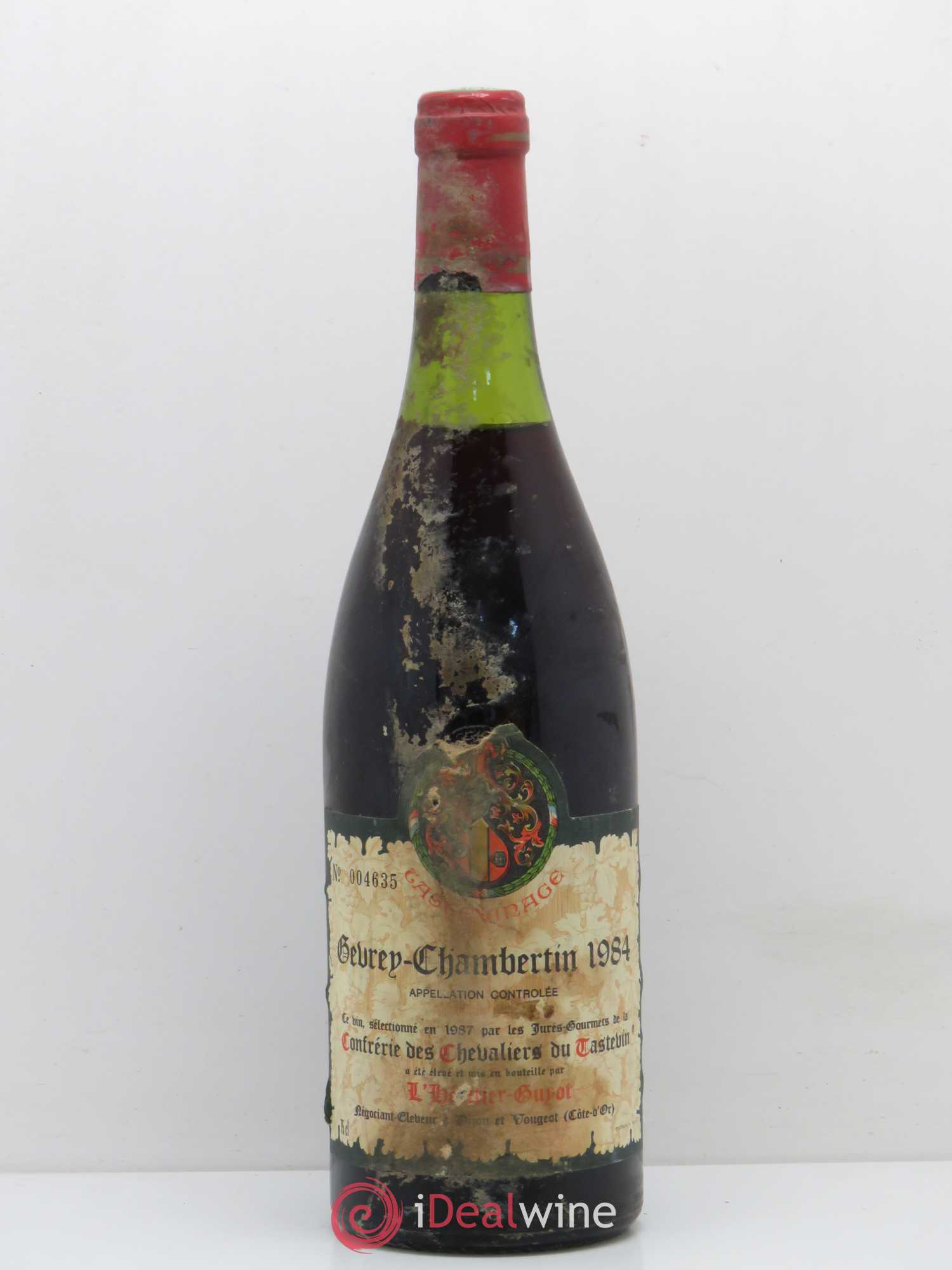 Gevrey-Chambertin Tastevinage L'Heritier Guyot 1984 - Posten von 1 Flasche - 0