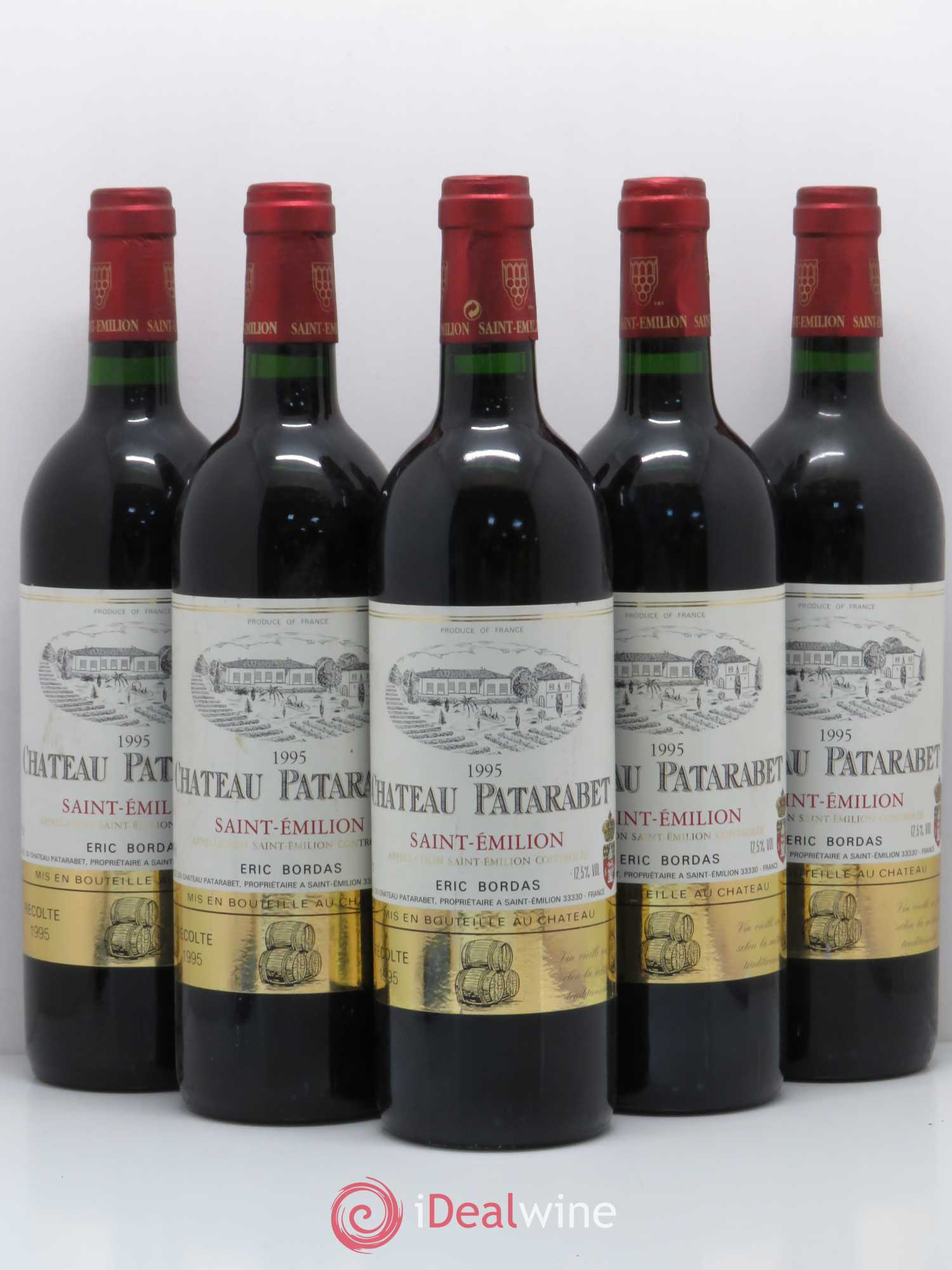 Saint-Émilion Château Patarabet 1995 - Posten von 5 Flaschen - 0