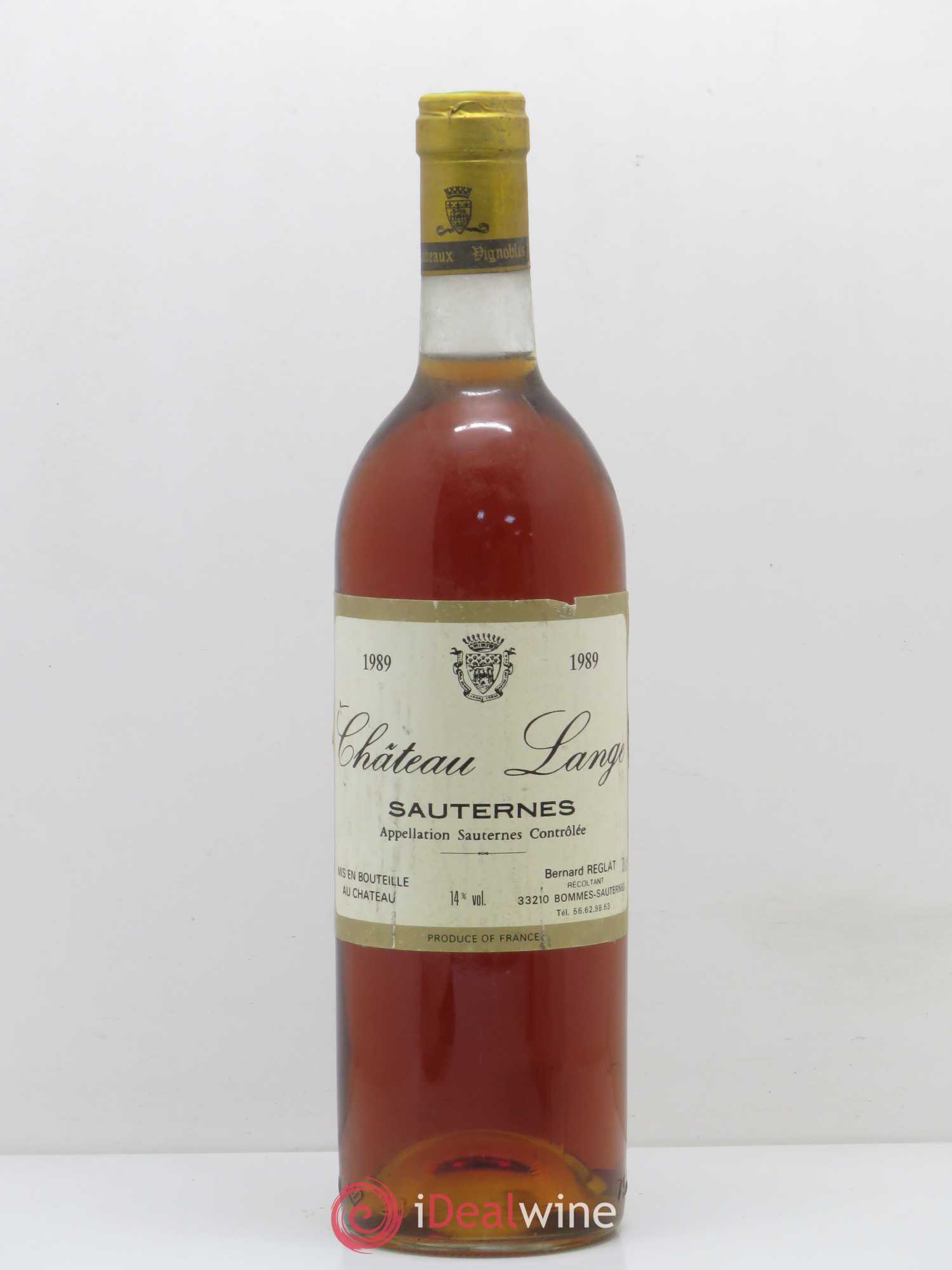 Sauternes Château Lange 1989 - Lotto di 1 bottiglia - 0