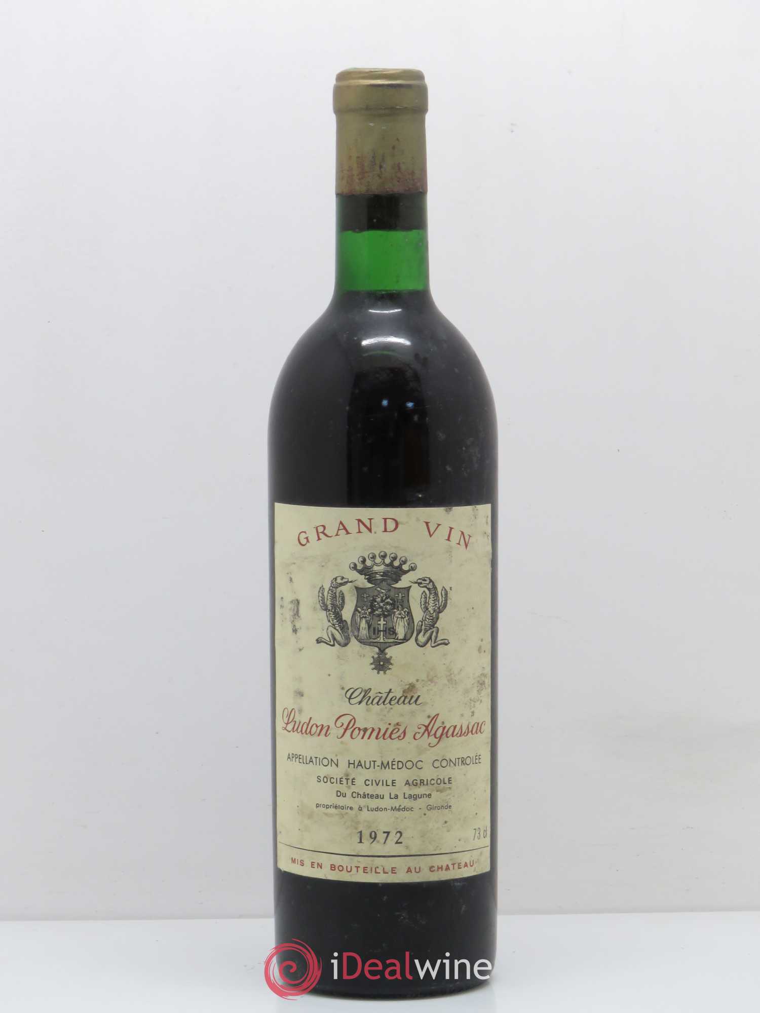 Médoc Château Ludon Pomies Agassac 1972 - Posten von 1 Flasche - 0