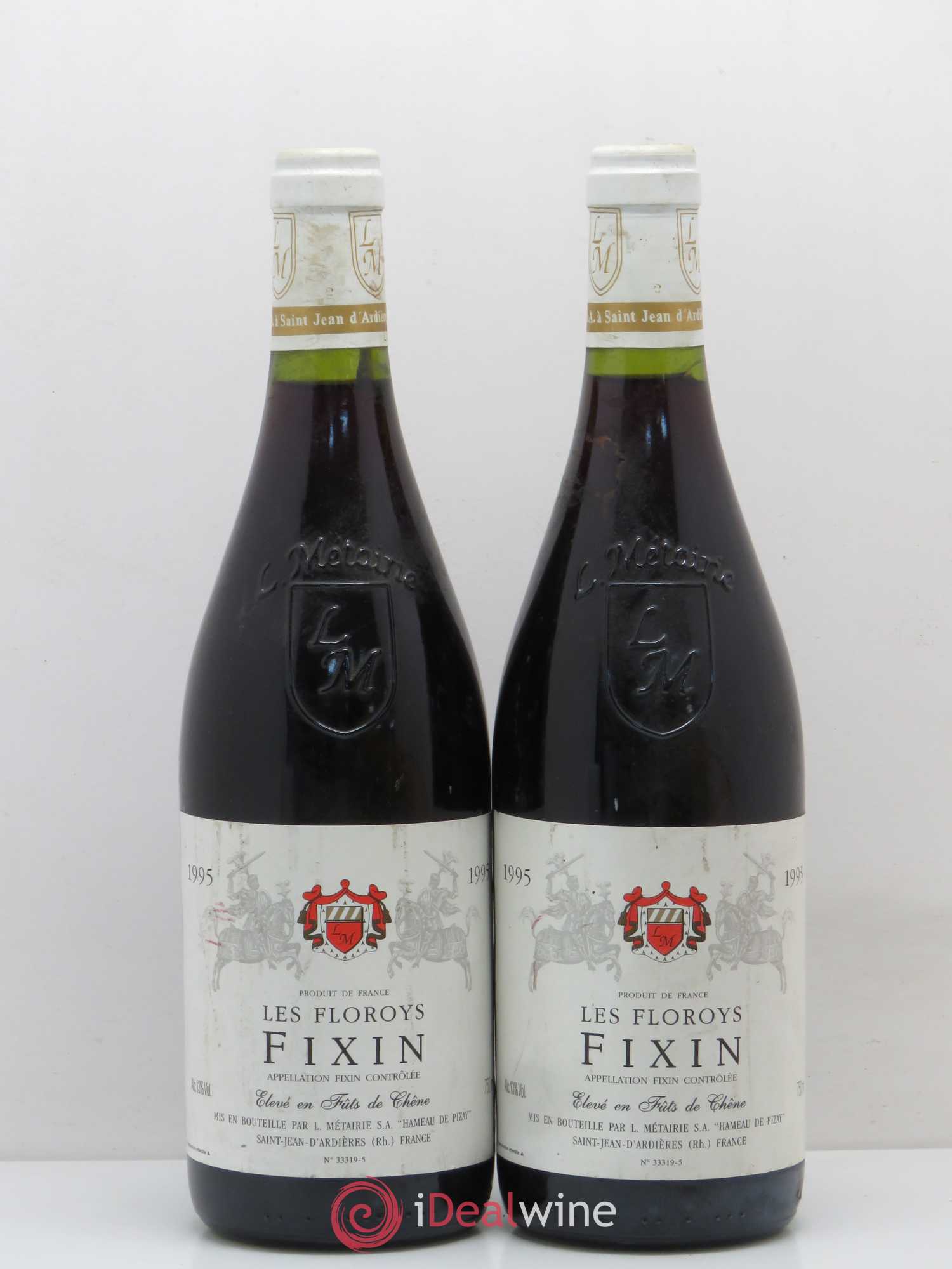 Fixin Les Floroys L. Métairie 1995 - Posten von 2 Flaschen - 0