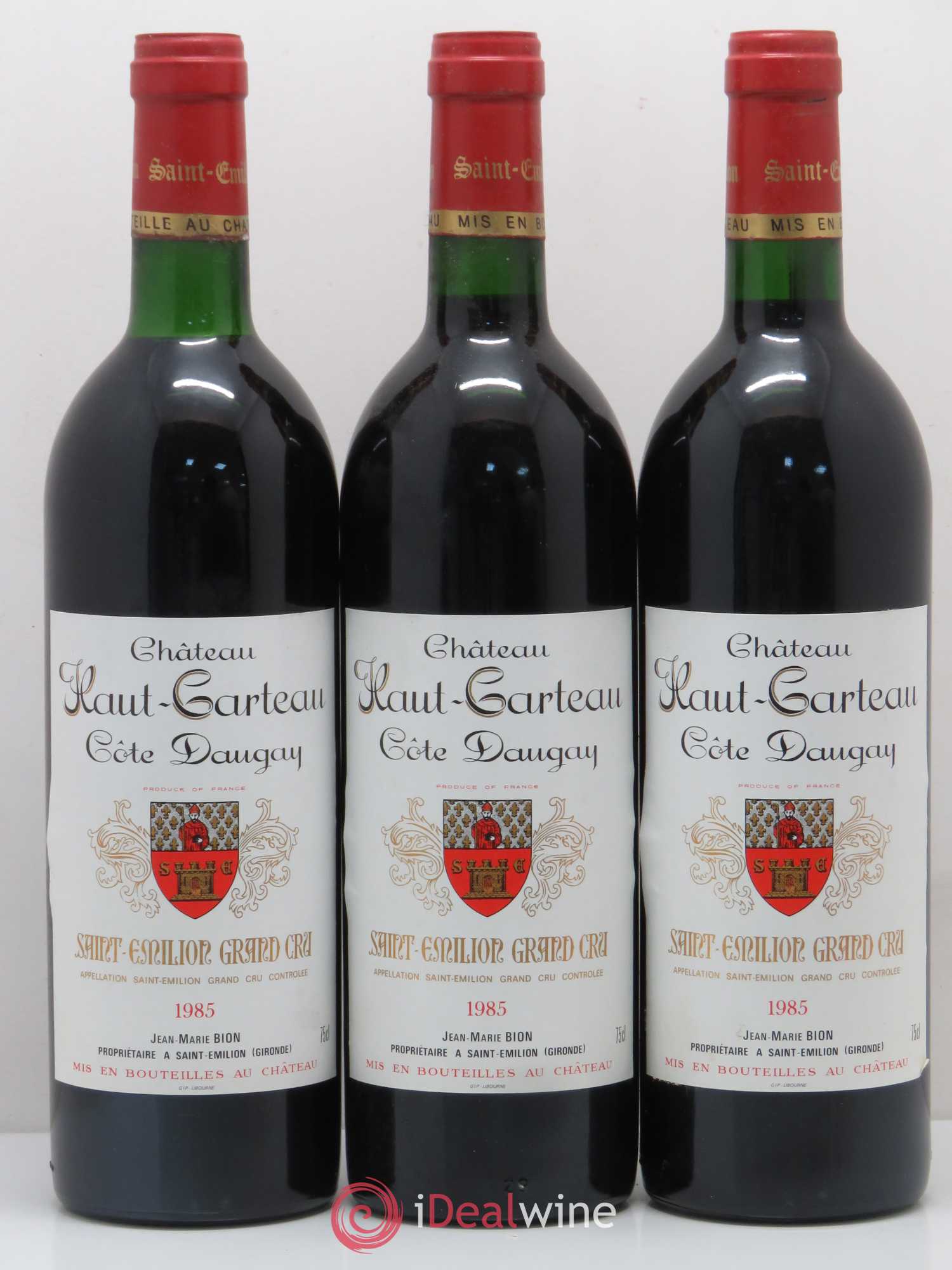 Bordeaux Château Haut Carteau 1985 - Posten von 3 Flaschen - 0