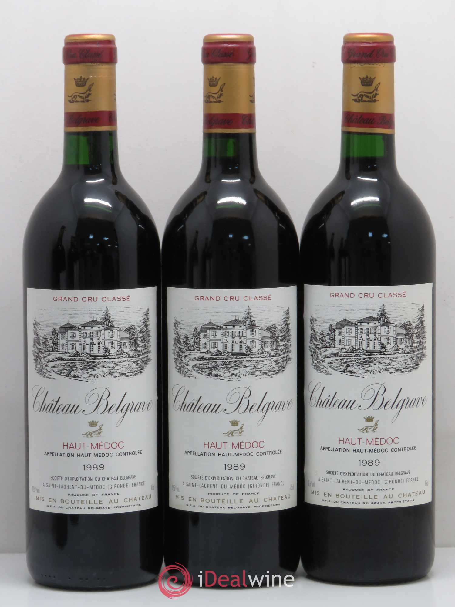 Château Bellegrave Cru Bourgeois 1989 - Lot de 6 bouteilles - 2