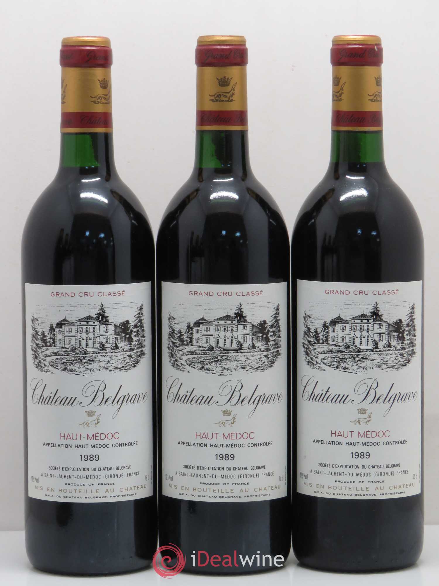 Château Bellegrave Cru Bourgeois 1989 - Lot de 12 bouteilles - 2