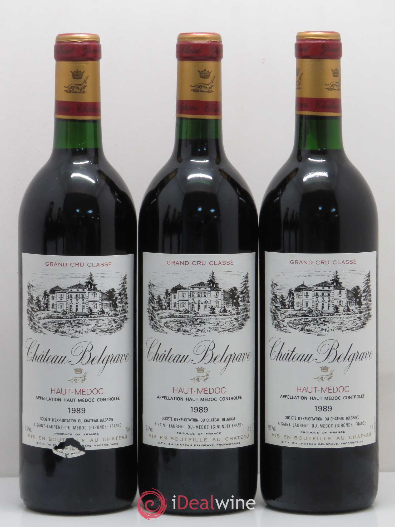 Château Bellegrave Cru Bourgeois 1989 - Lot de 12 bouteilles - 4