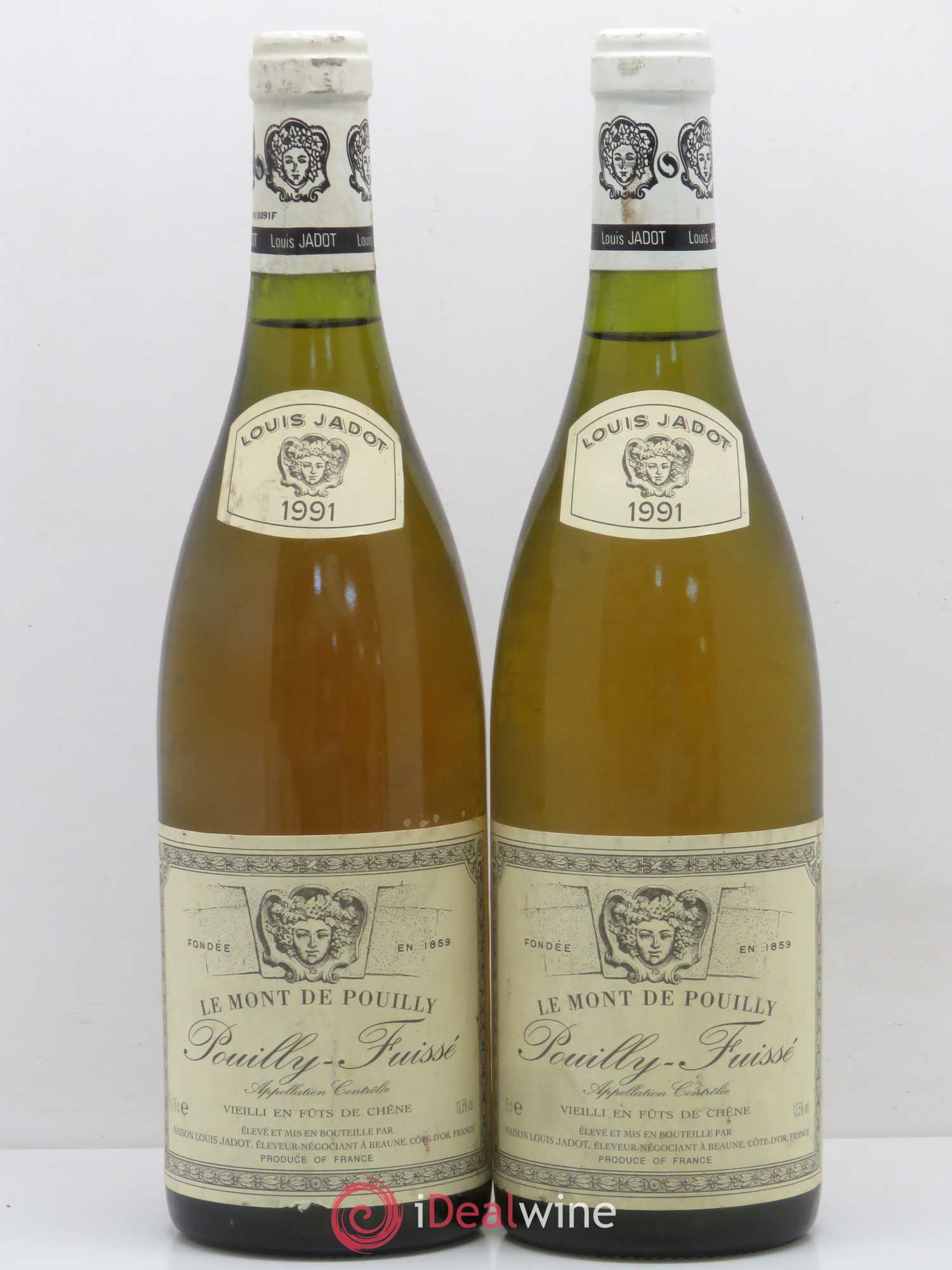 Pouilly-Fuissé Le Mont Louis Jadot 1991 - Posten von 2 Flaschen - 0