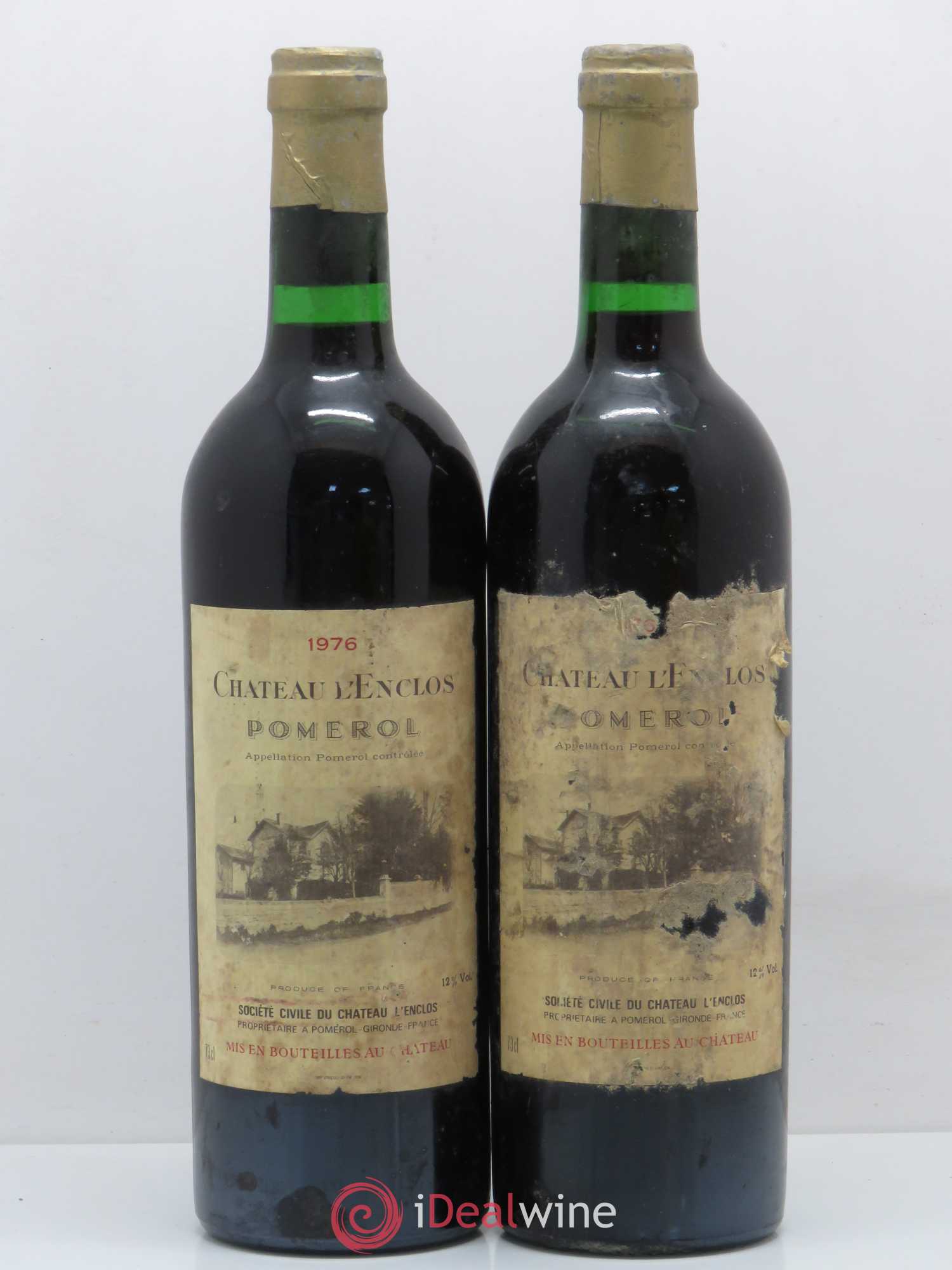 Château l' Enclos 1976 - Lot de 2 bouteilles - 0