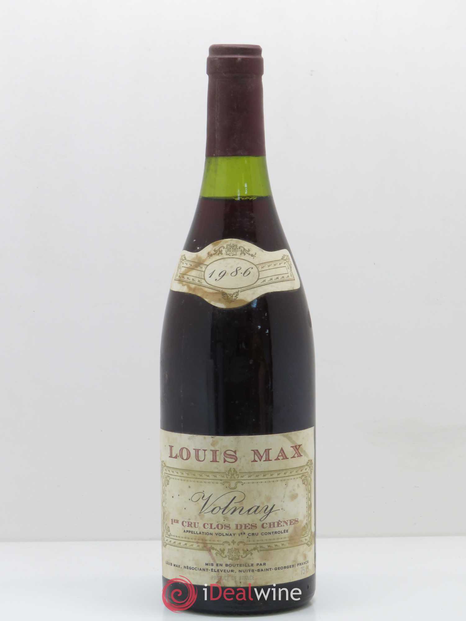 Volnay 1er Cru Clos Des Chênes Louis Max 1986 - Posten von 1 Flasche - 0