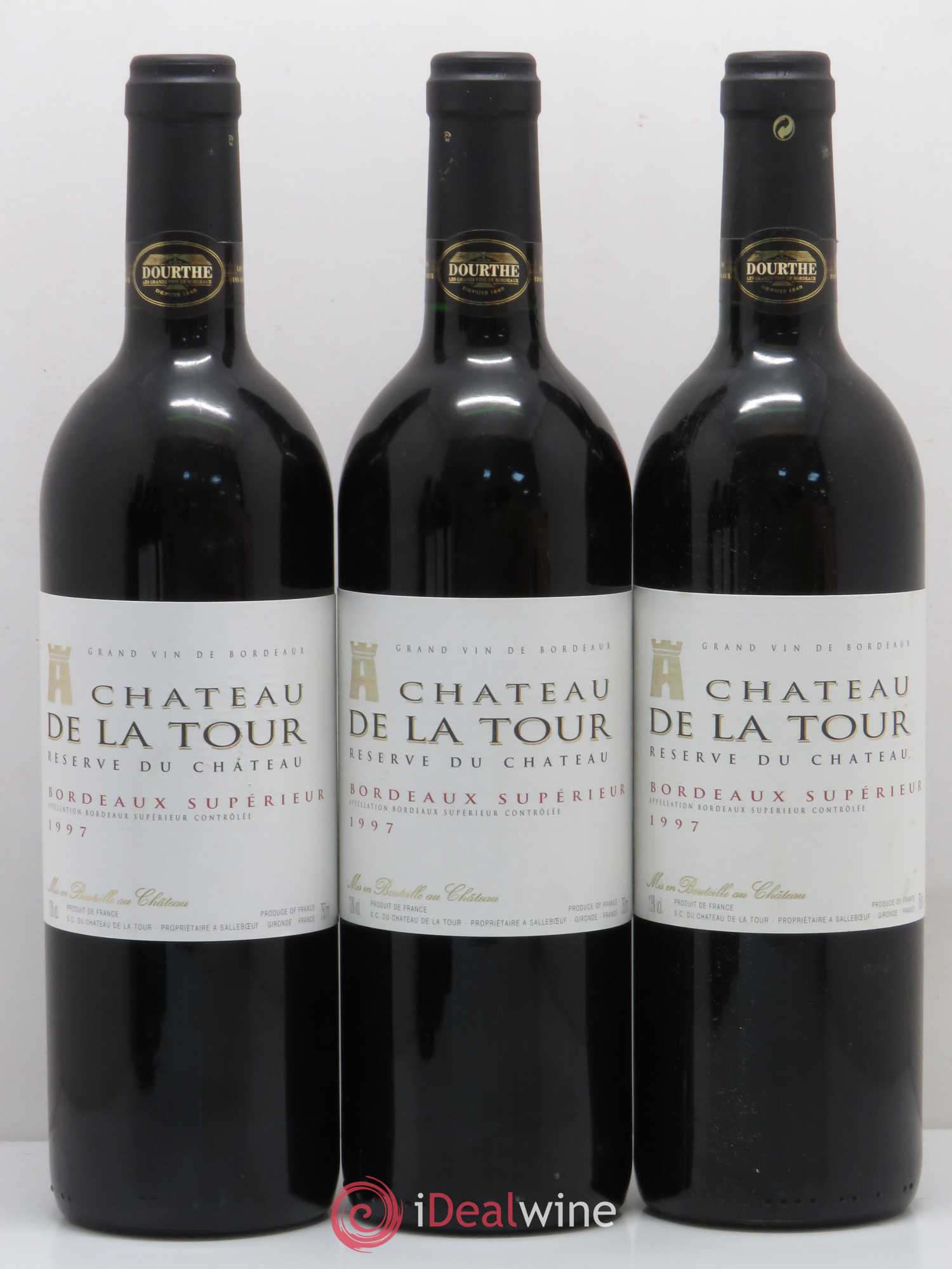 Bordeaux Bordeaux supérieur Château de la Tour 1997 - Posten von 6 Flaschen - 2