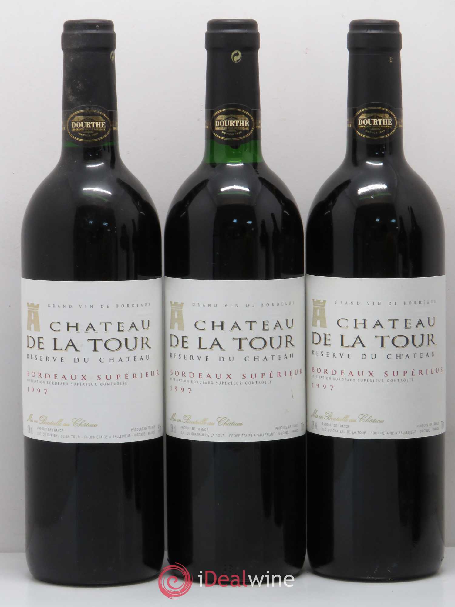 Bordeaux Bordeaux supérieur Château de la Tour 1997 - Posten von 6 Flaschen - 1