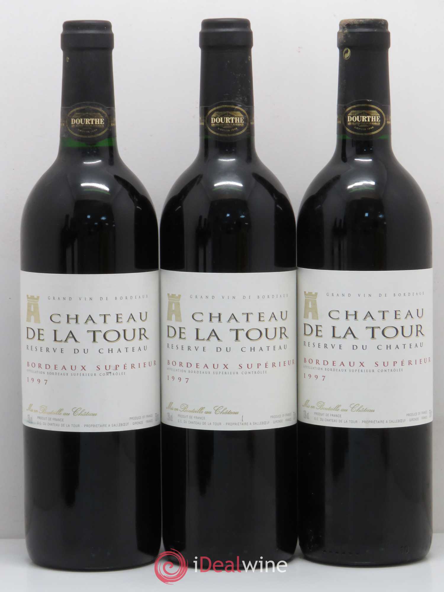 Bordeaux Bordeaux supérieur Château de la Tour 1997 - Posten von 6 Flaschen - 2