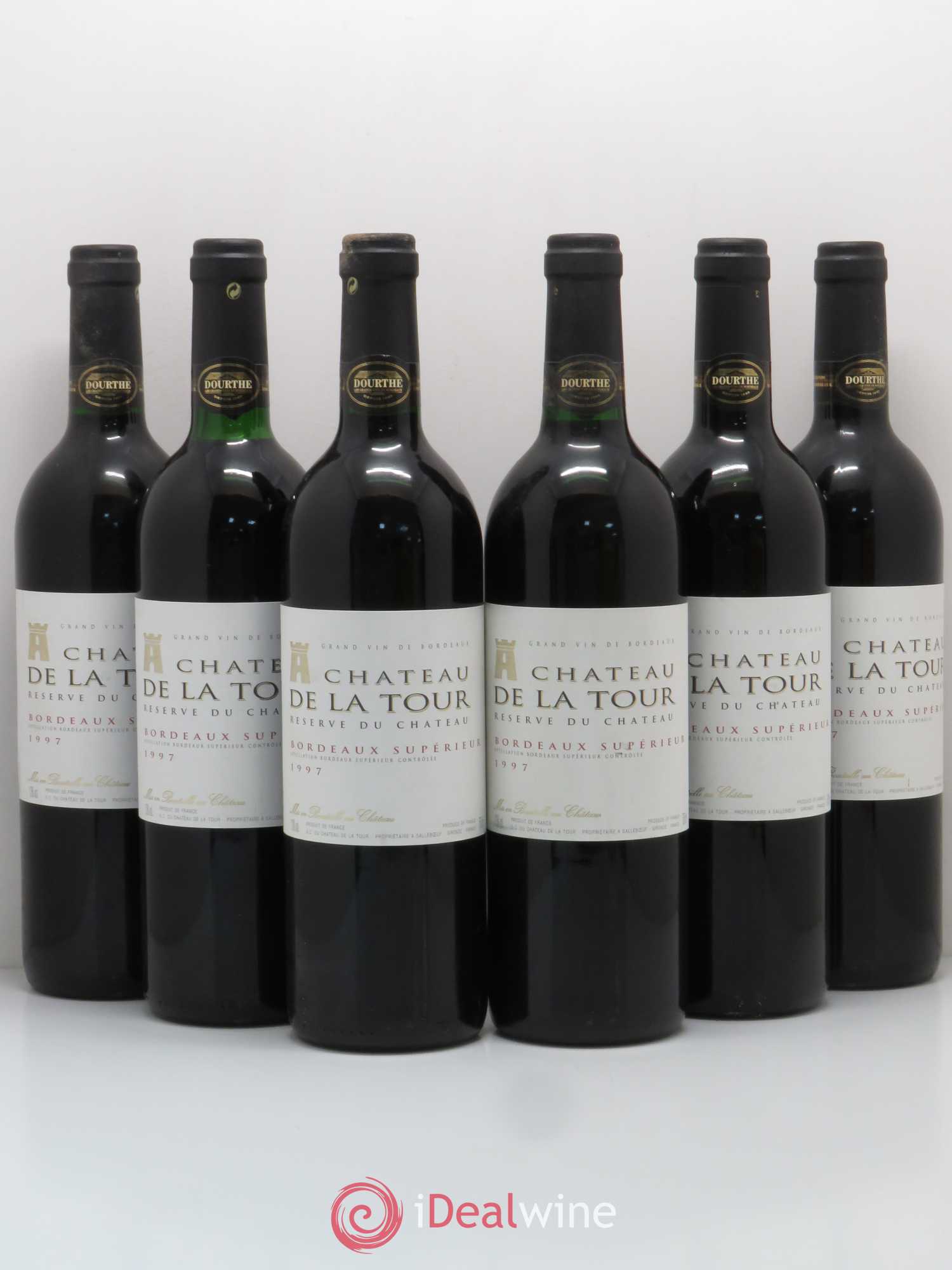 Bordeaux Bordeaux supérieur Château de la Tour 1997 - Posten von 6 Flaschen - 0