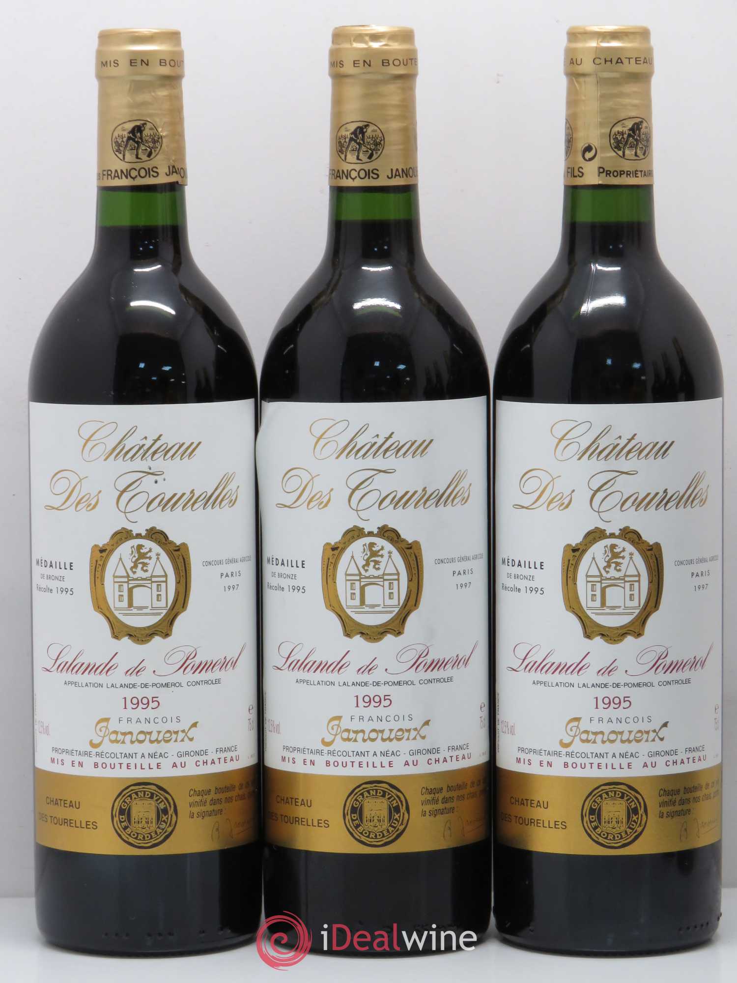 Château des Tourelles 1995 - Lot de 6 bouteilles - 1