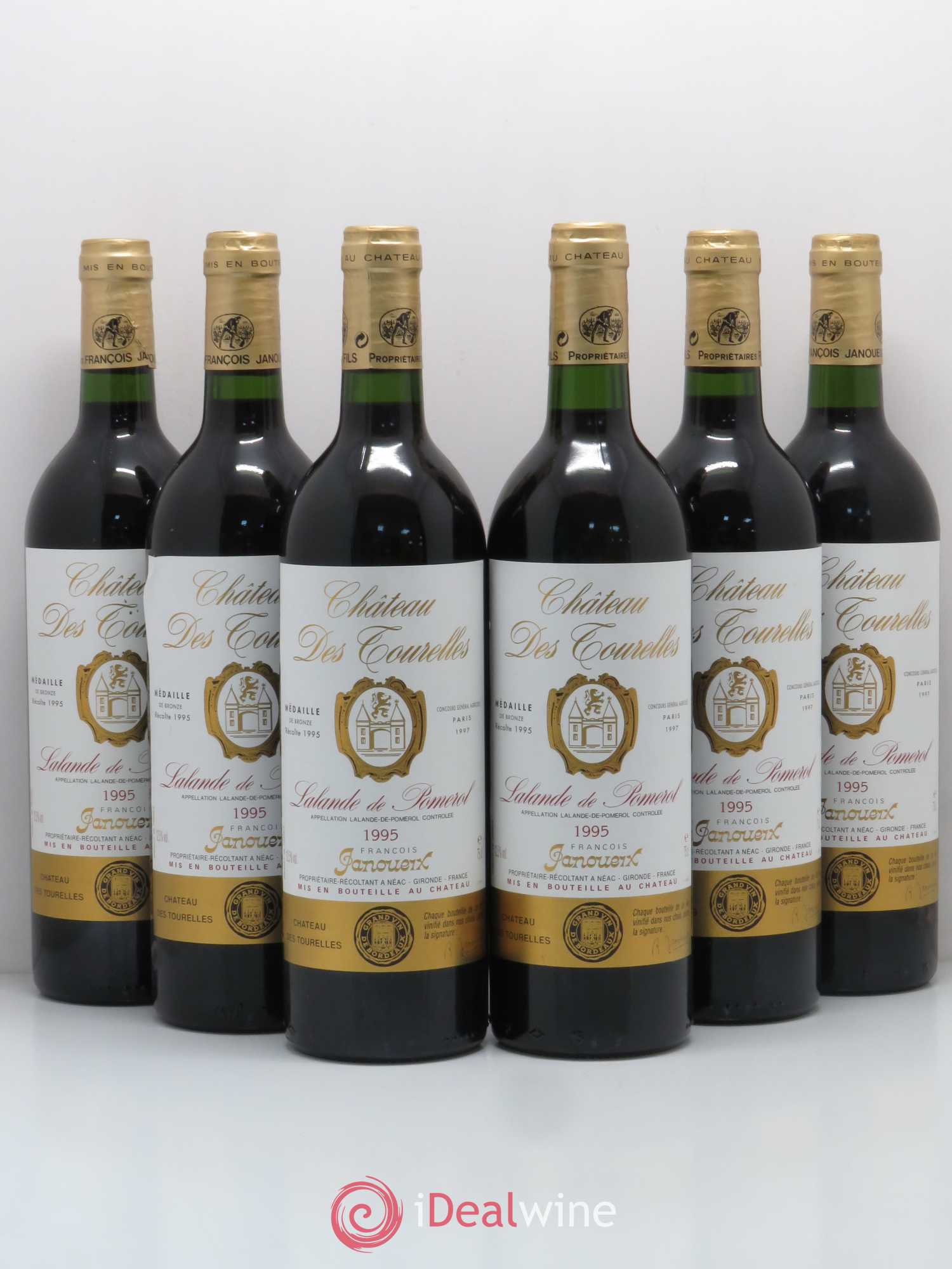 Château des Tourelles 1995 - Lot de 6 bouteilles - 0