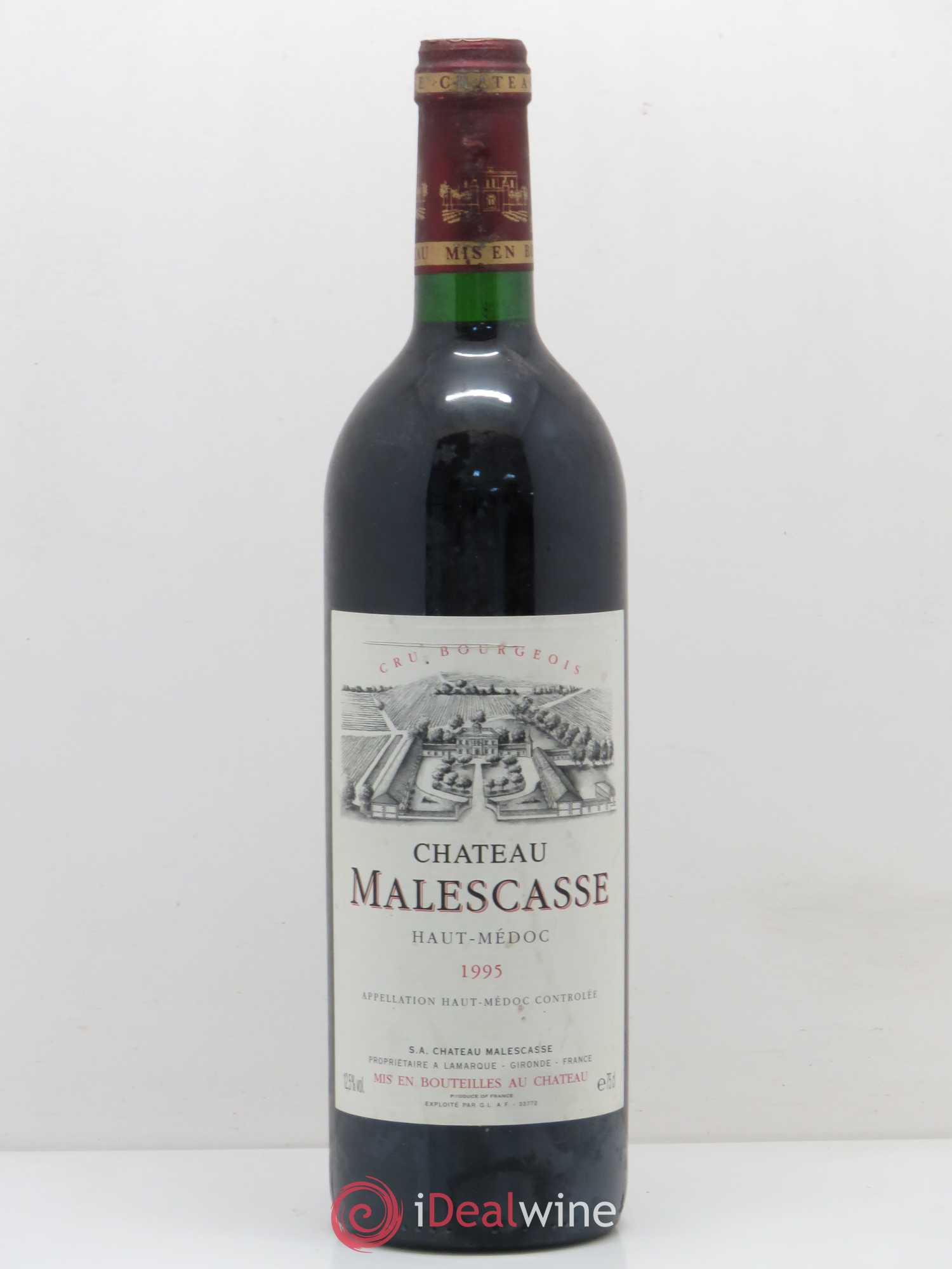 Château Malescasse Cru Bourgeois Exceptionnel 1995 - Lot de 1 bouteille - 0