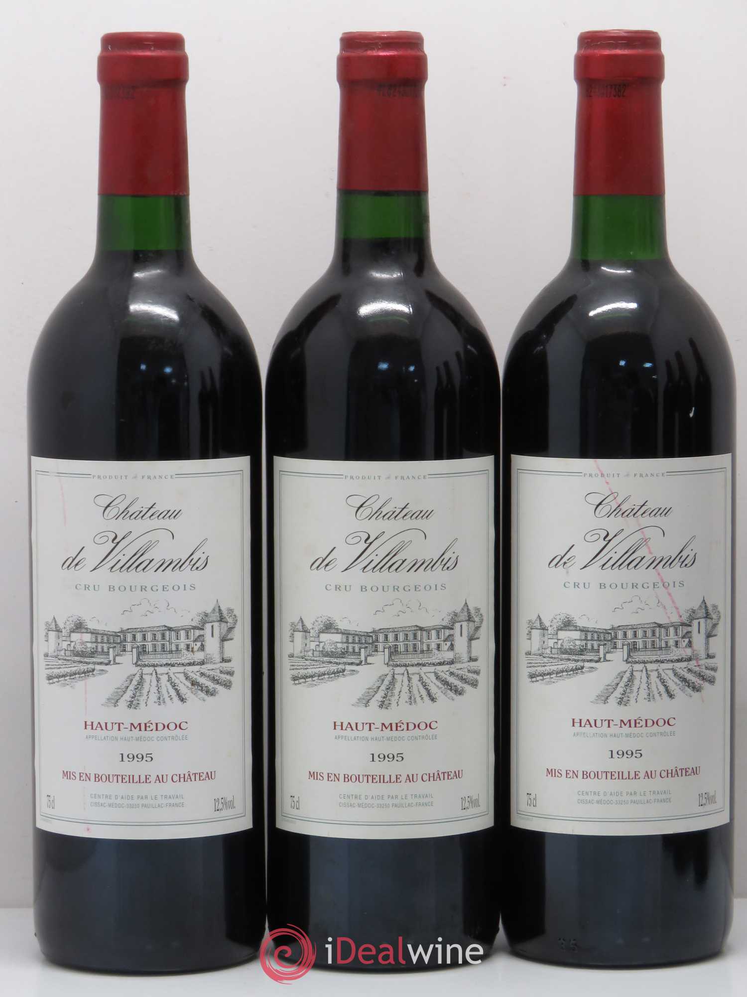 Bordeaux Haut Médoc Château de Villambis 1995 - Posten von 6 Flaschen - 1