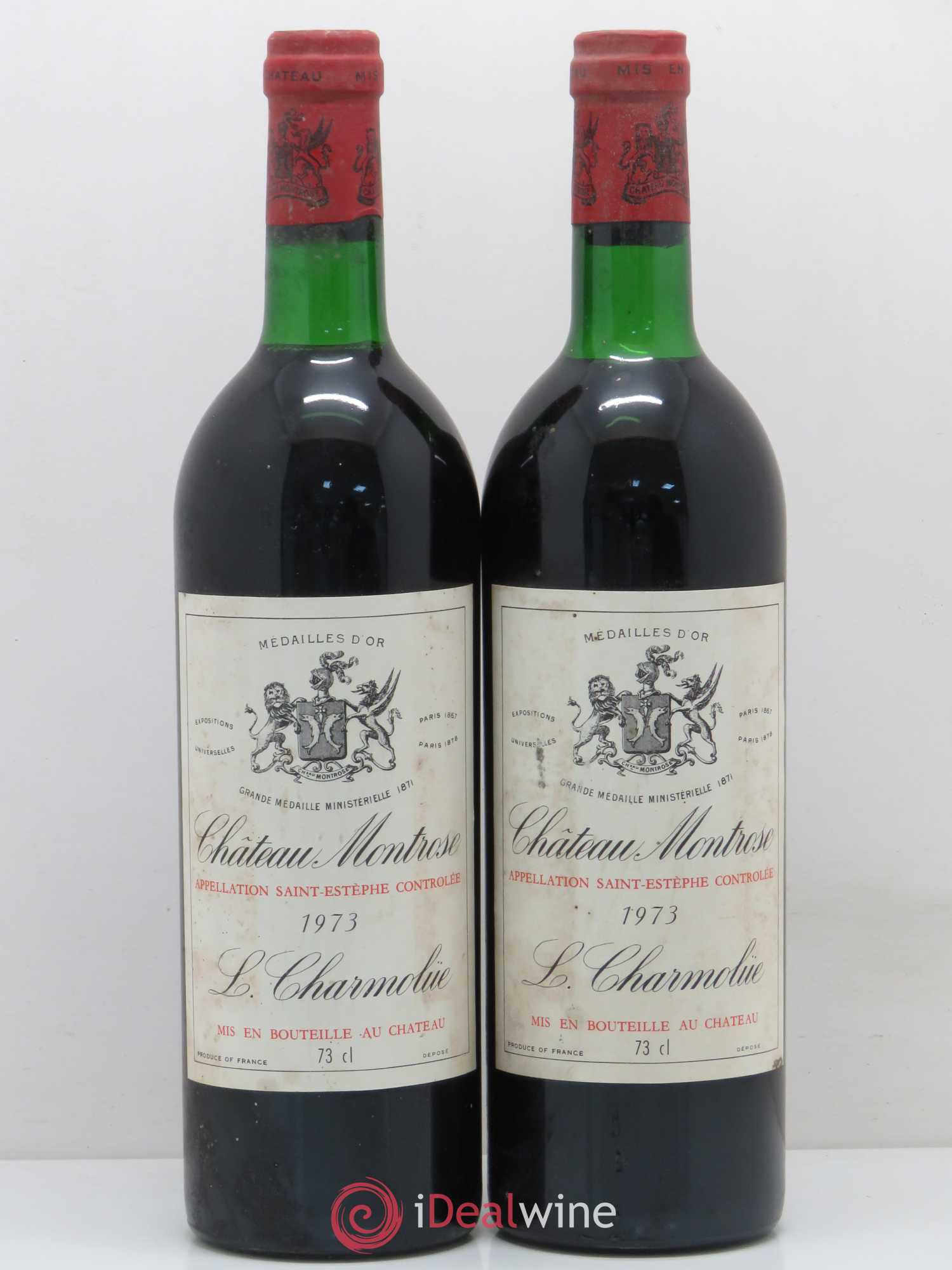 Château Montrose 2ème Grand Cru Classé 1973 - Lot de 2 bouteilles - 0