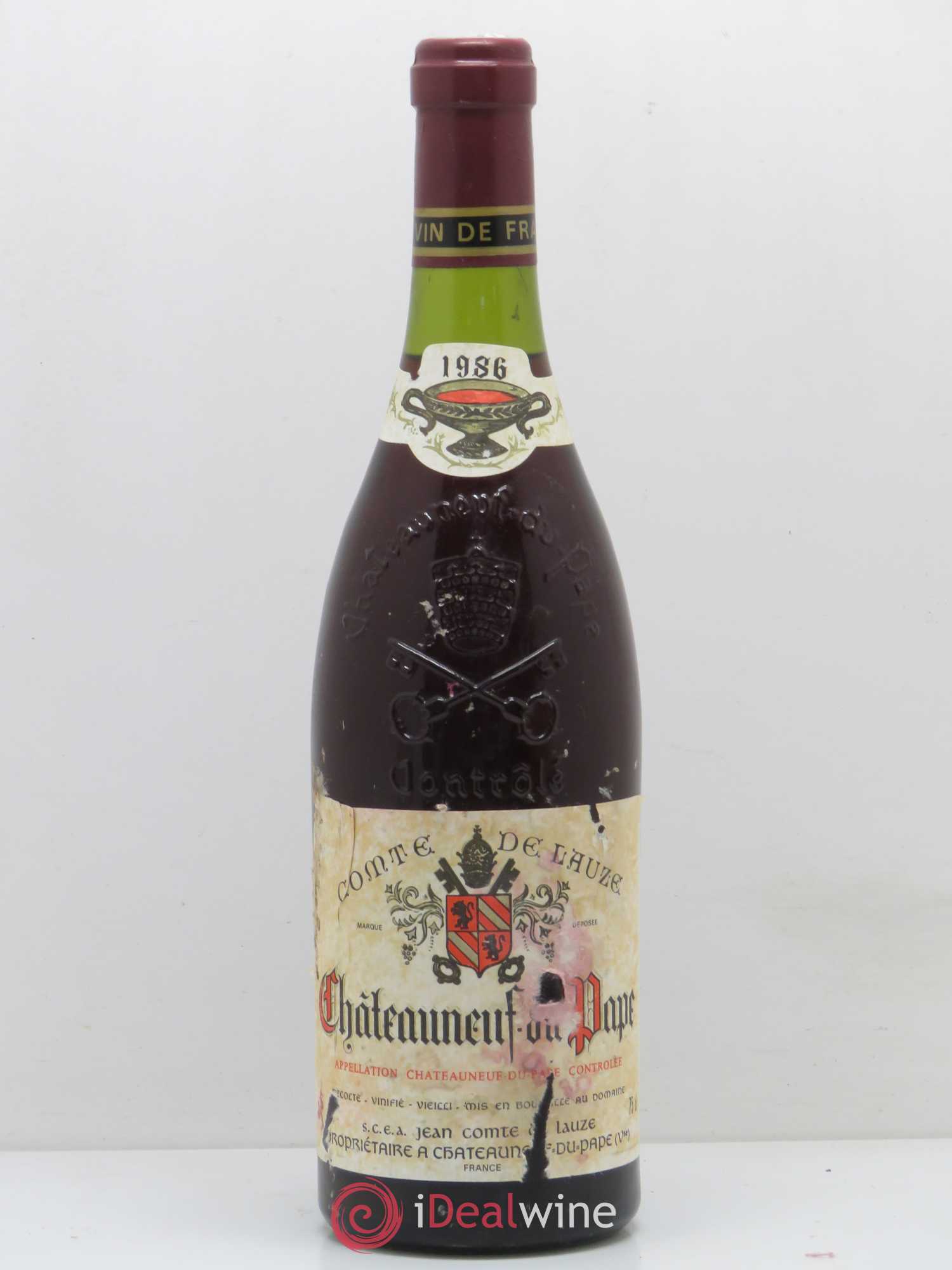Châteauneuf-du-Pape Comte De Lauze 1986 - Posten von 1 Flasche - 0