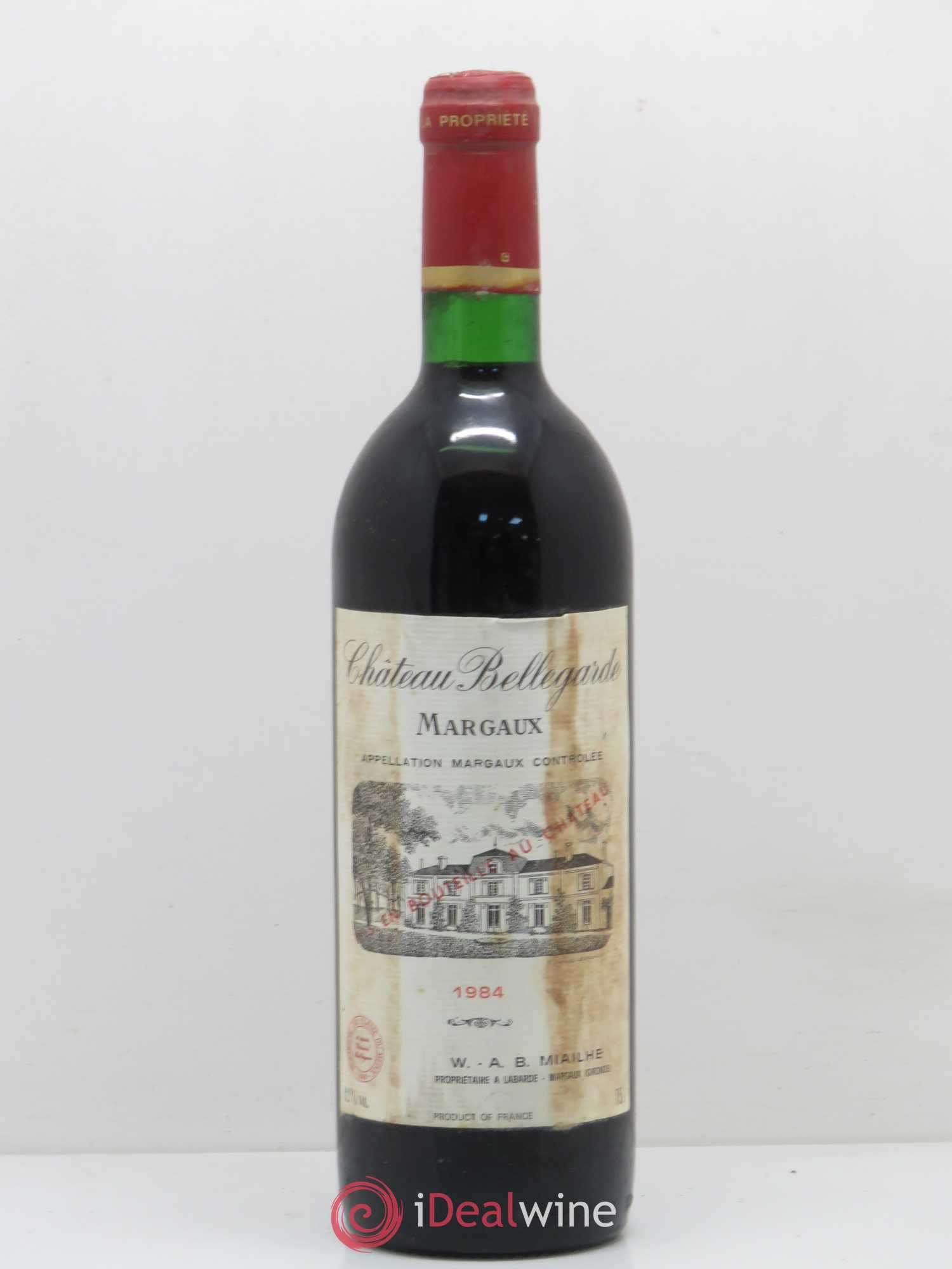 Bordeaux Margaux Château Bellegarde 1984 - Lot de 1 bouteille - 0