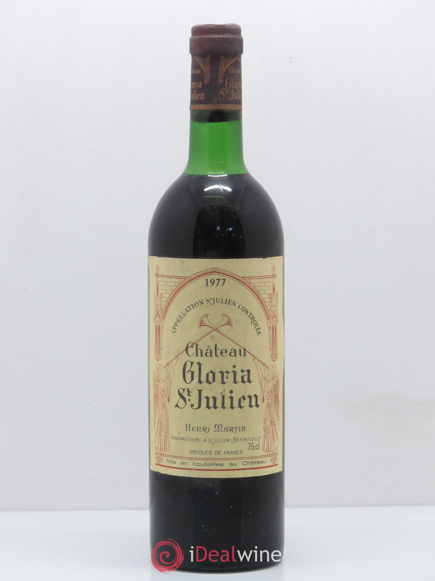 Château Gloria 1977 - Lot de 1 bouteille - 0