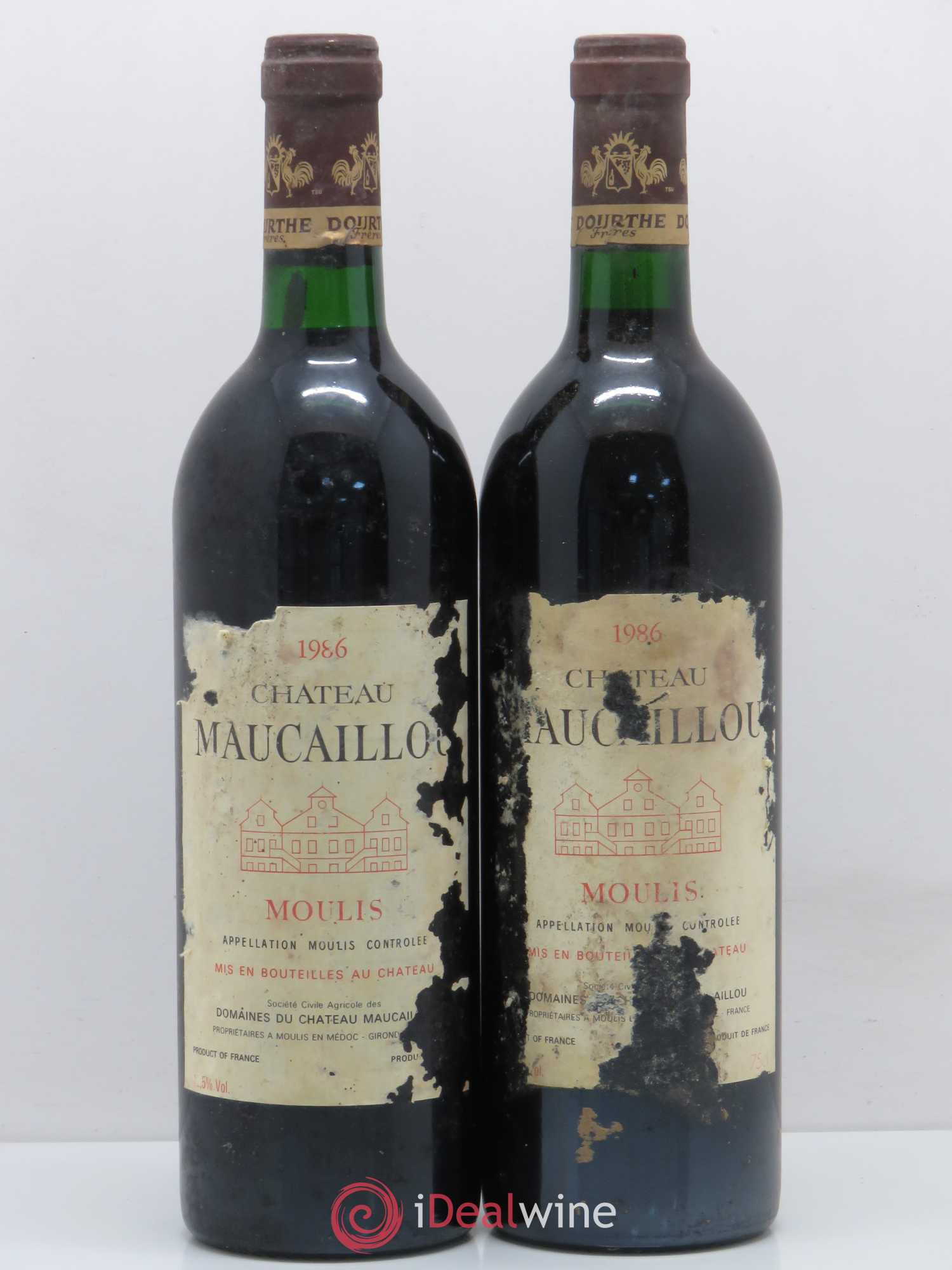 Château Maucaillou 1986 - Lot de 2 bouteilles - 0