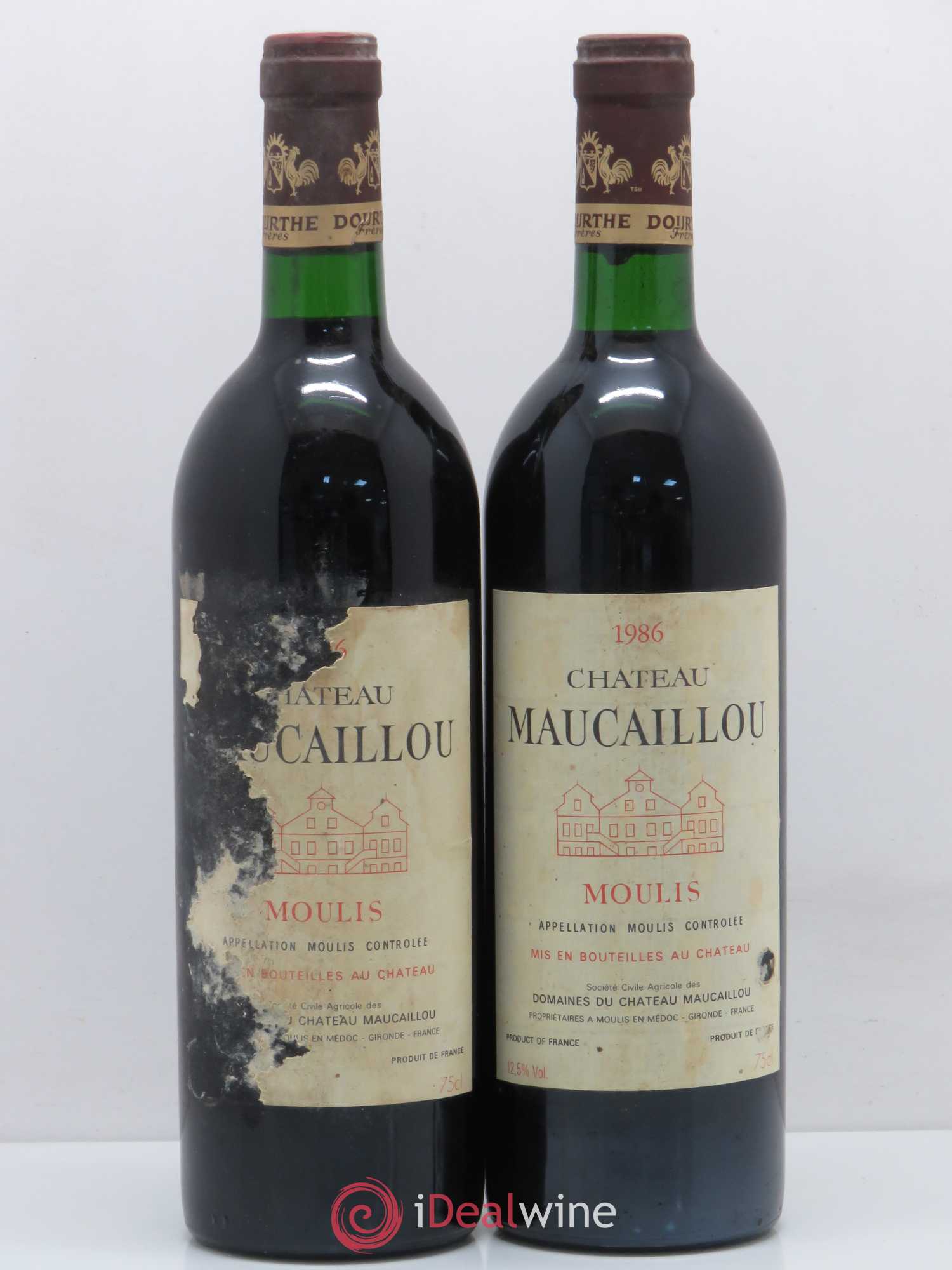 Château Maucaillou 1986 - Lot de 2 bouteilles - 0