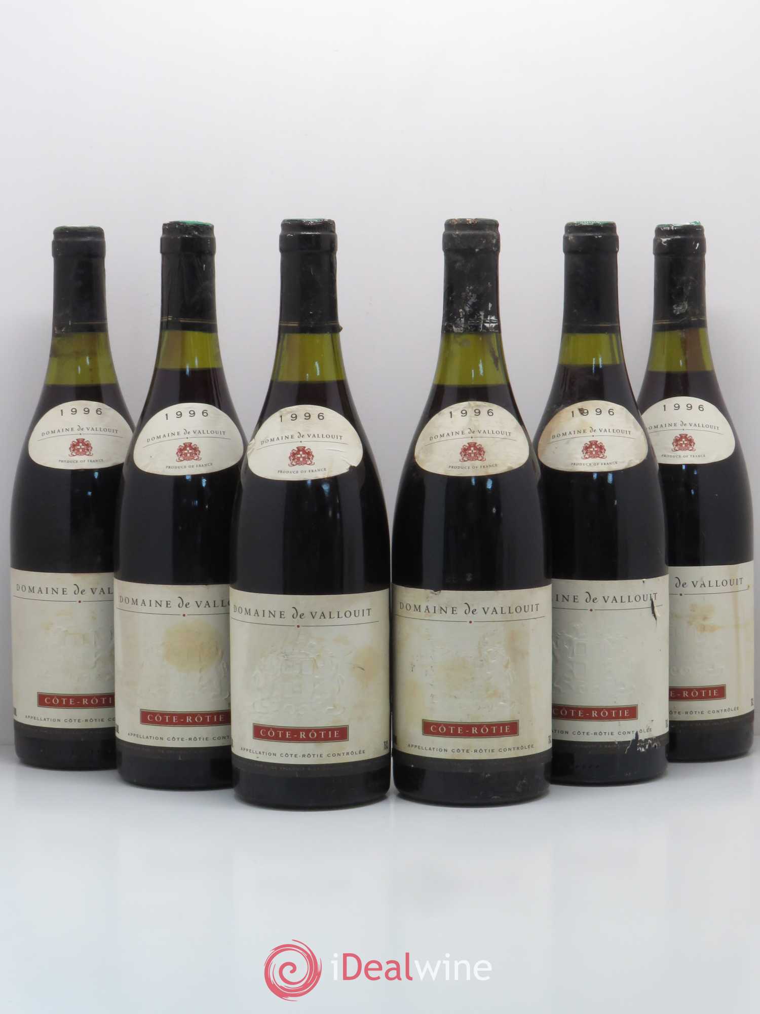 Côte-Rôtie Domaine De Vallouit 1996 - Lot de 6 bouteilles - 0