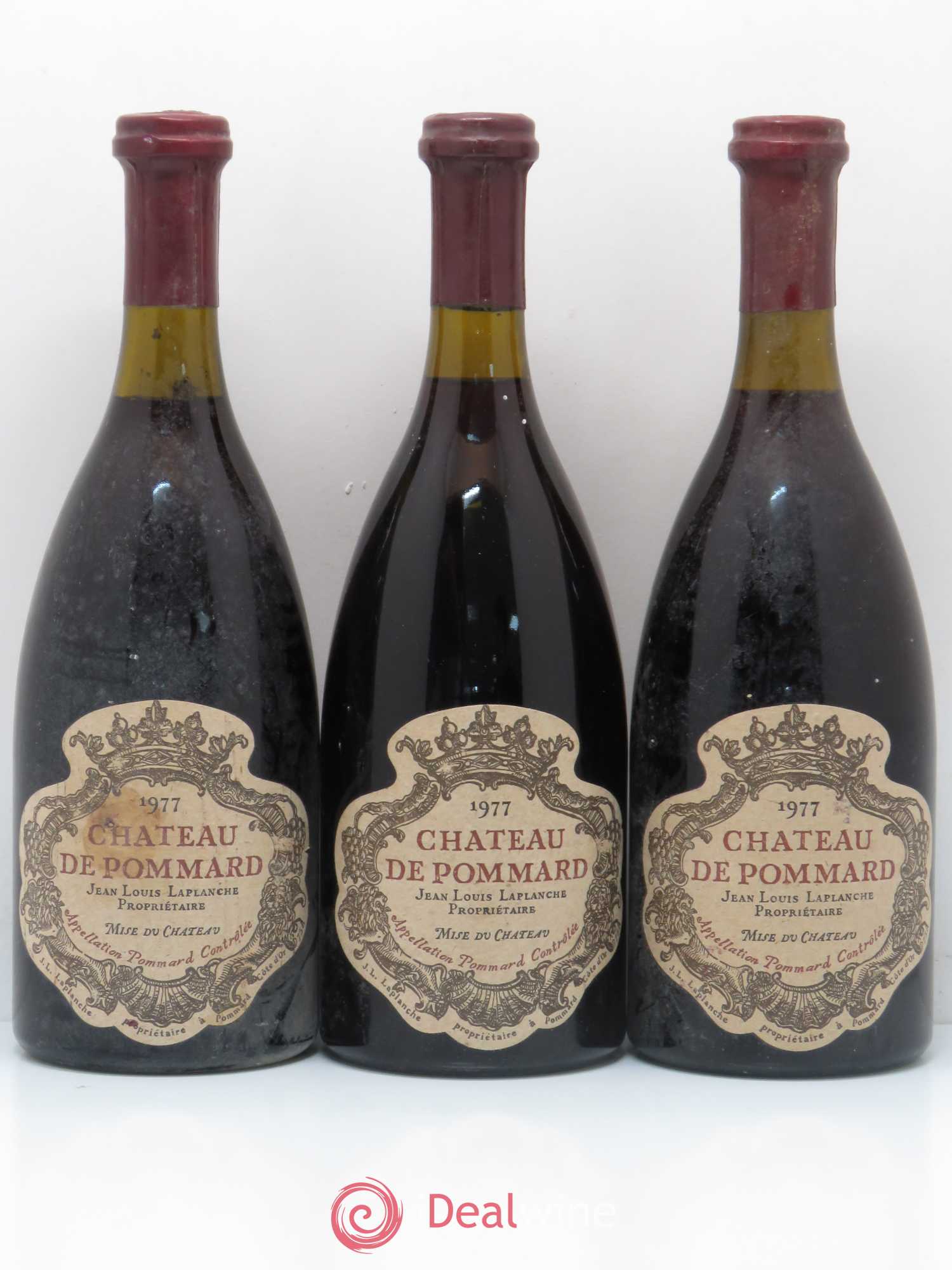 Pommard Château de Pommard 1977 - Lot de 3 bouteilles - 0