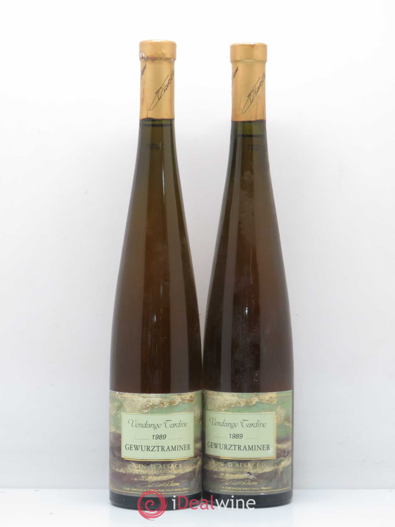 Gewurztraminer Vendanges tardives Cave De Turckheim 1989 - Posten von 2 Flaschen - 0