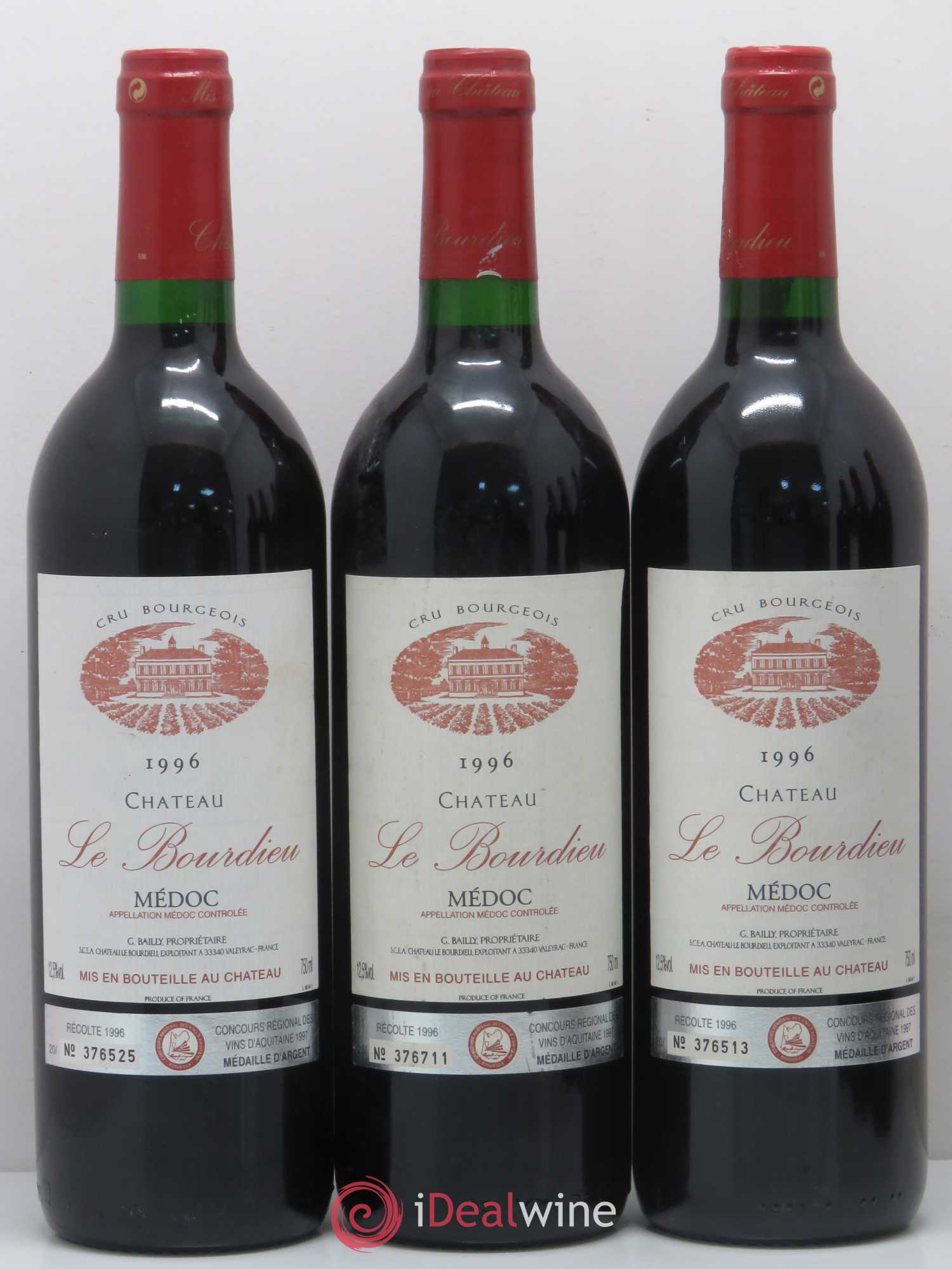 Médoc Château le Bourdieu 1996 - Posten von 6 Flaschen - 1
