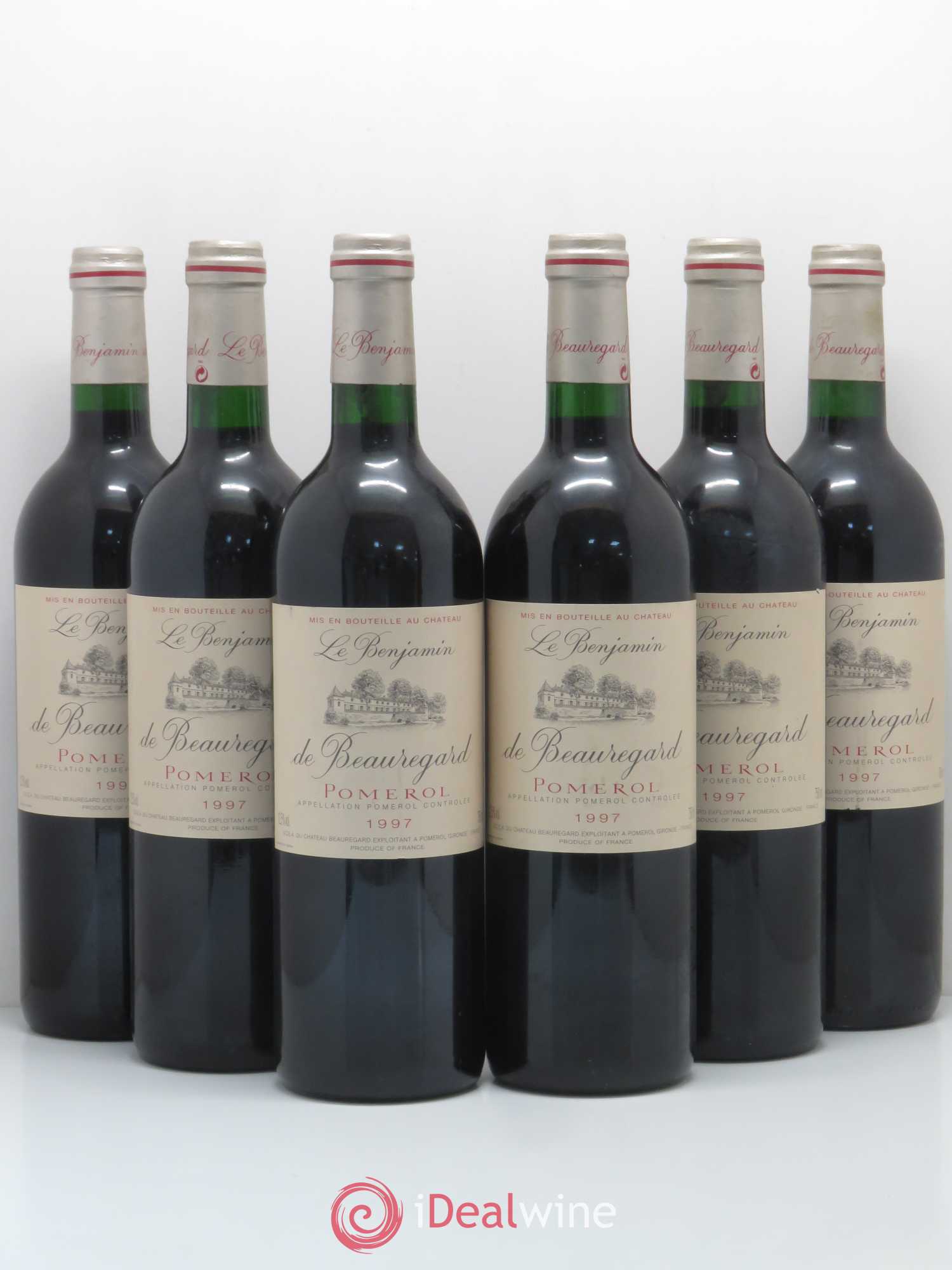Pomerol Le Benjamin De Beauregard 1997 - Lot de 6 bouteilles - 0