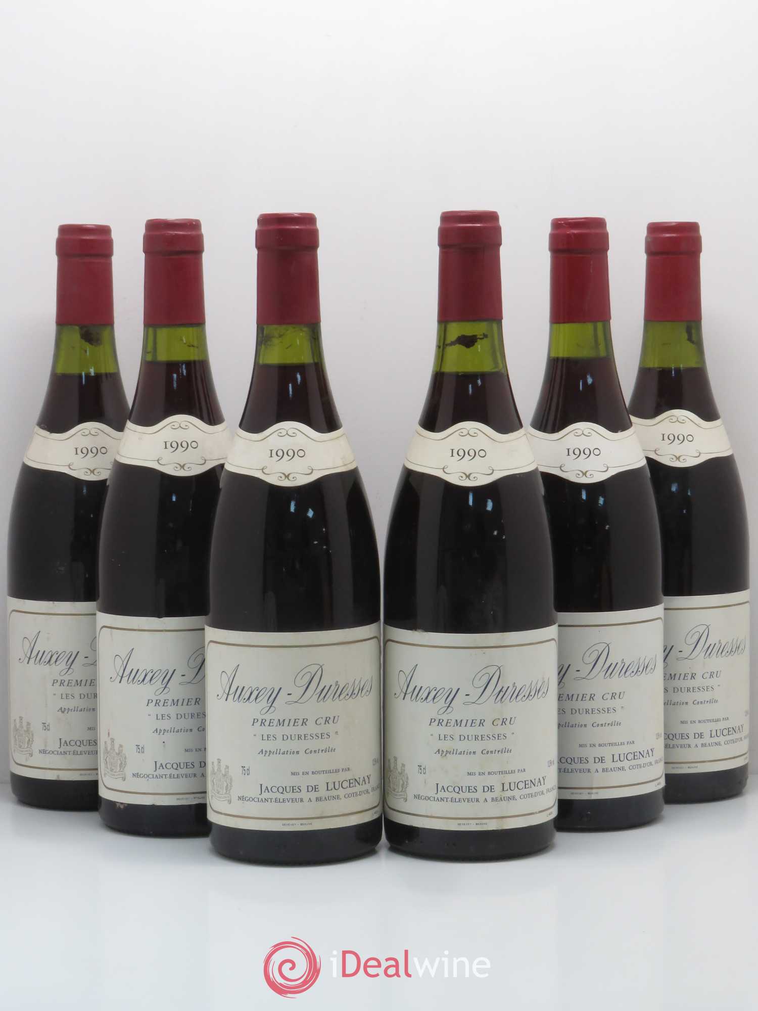 Auxey-Duresses 1er Cru Les Duresses Lucenay 1990 - Lotto di 6 bottiglie - 0