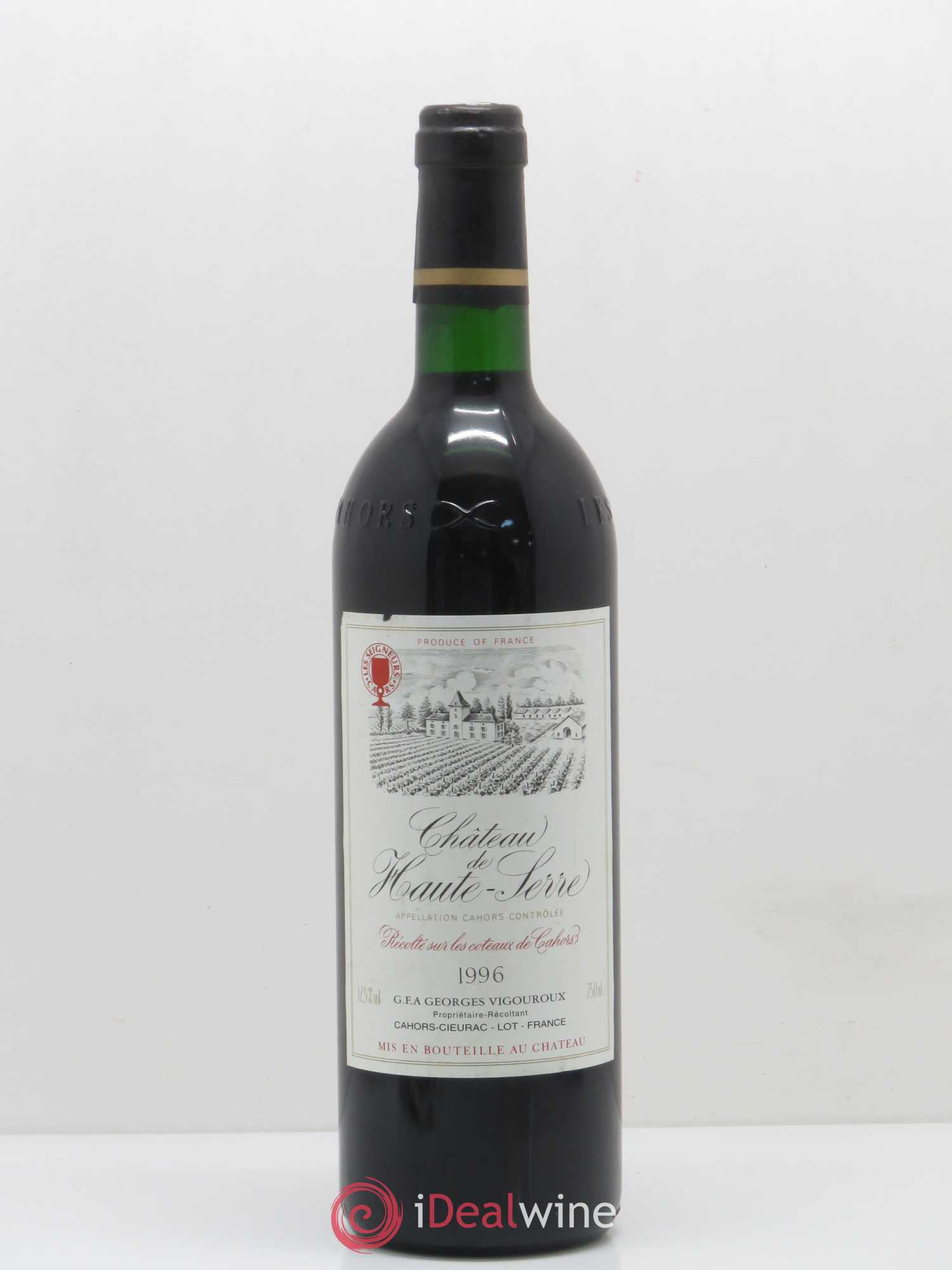 Cahors Château de Haute Serre 1996 - Lot de 1 bouteille - 0
