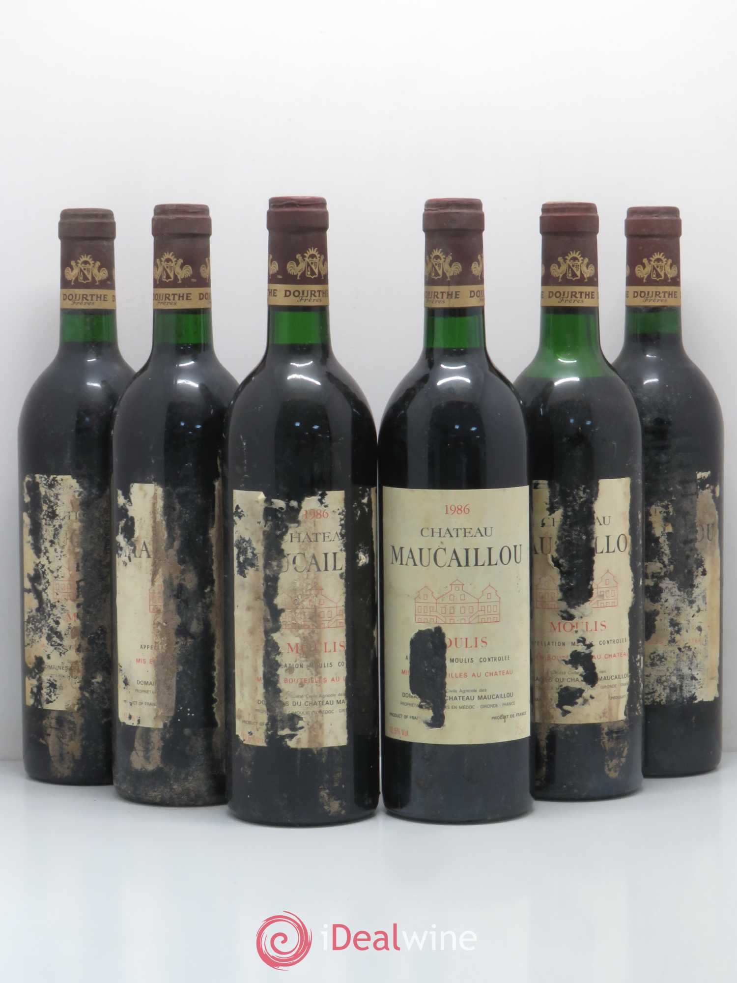 Château Maucaillou 1986 - Lot de 6 bouteilles - 0