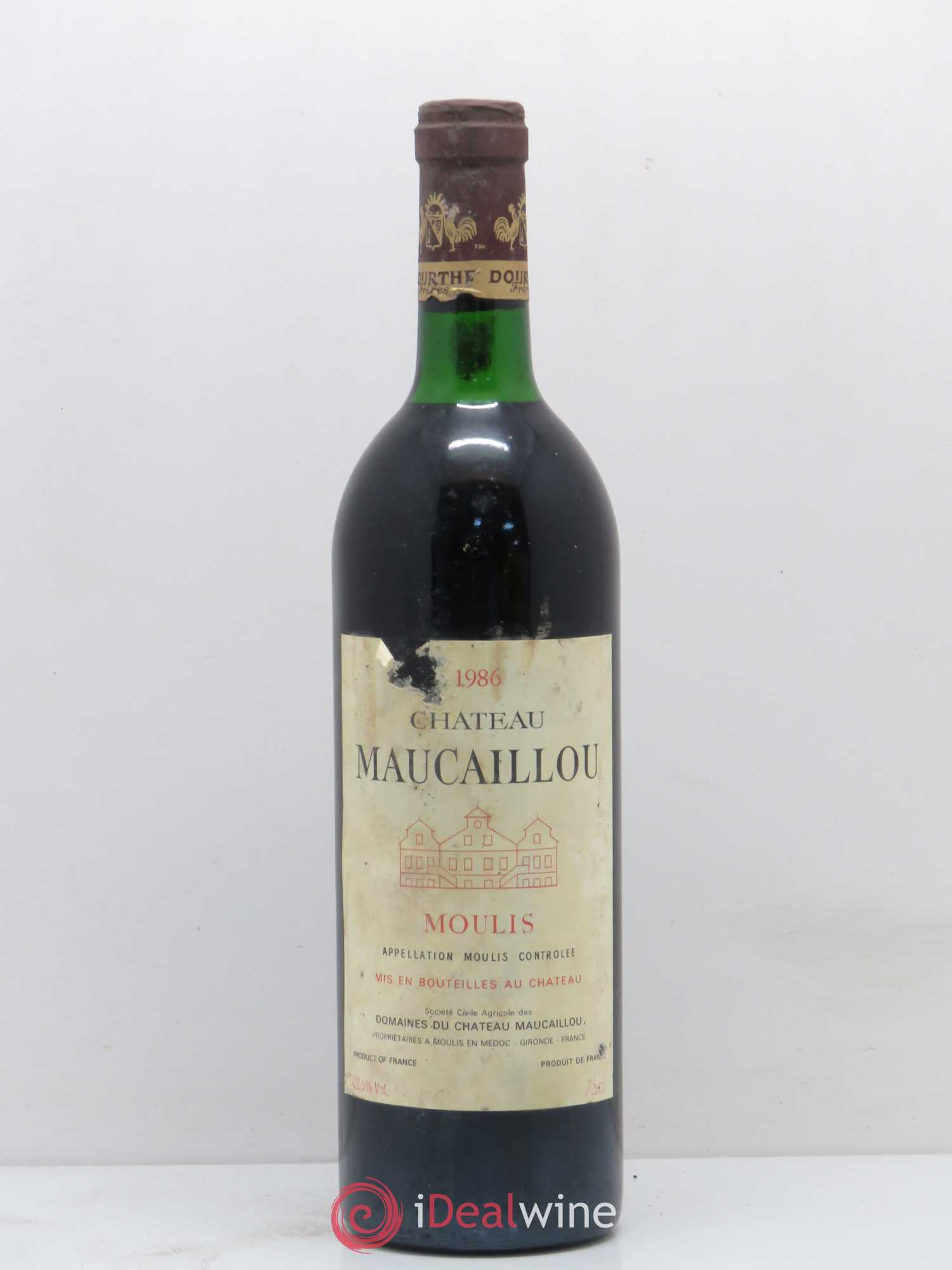 Château Maucaillou 1986 - Lot de 1 bouteille - 0
