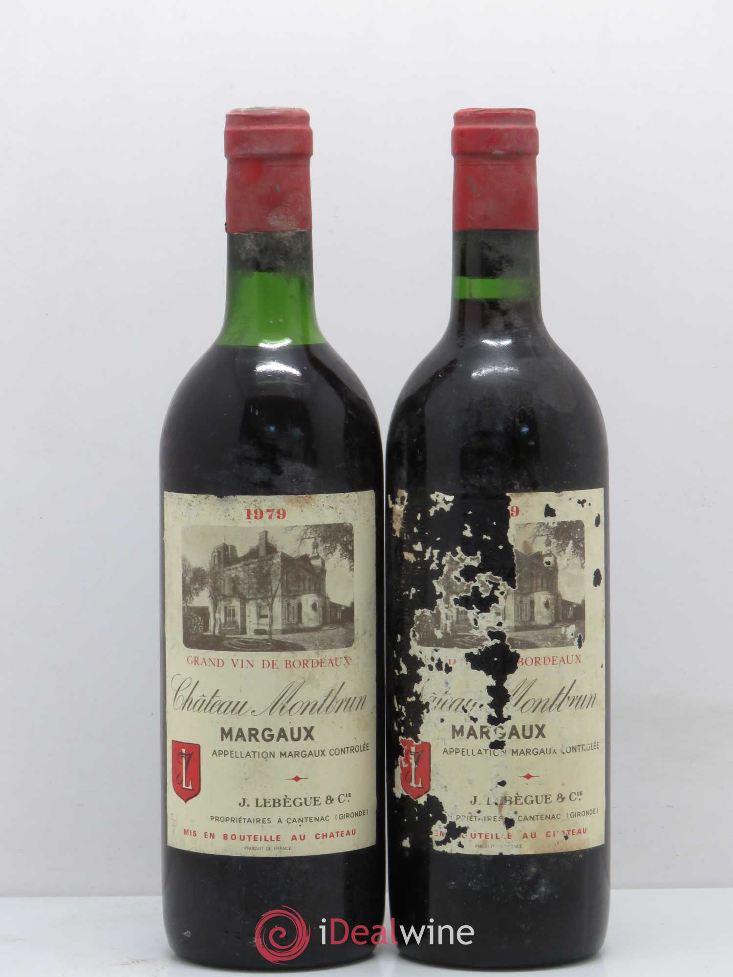 Bordeaux Margaux Château Montbrun 1979 - Posten von 2 Flaschen - 0