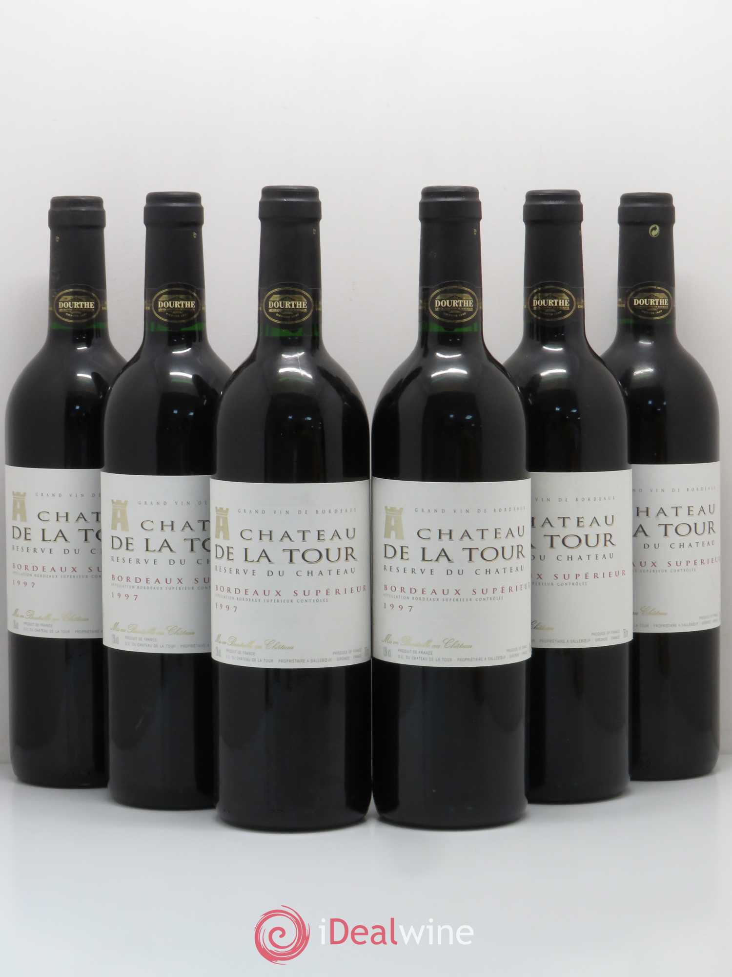 Bordeaux Château de la Tour Reserve du château 1997 - Posten von 6 Flaschen - 0
