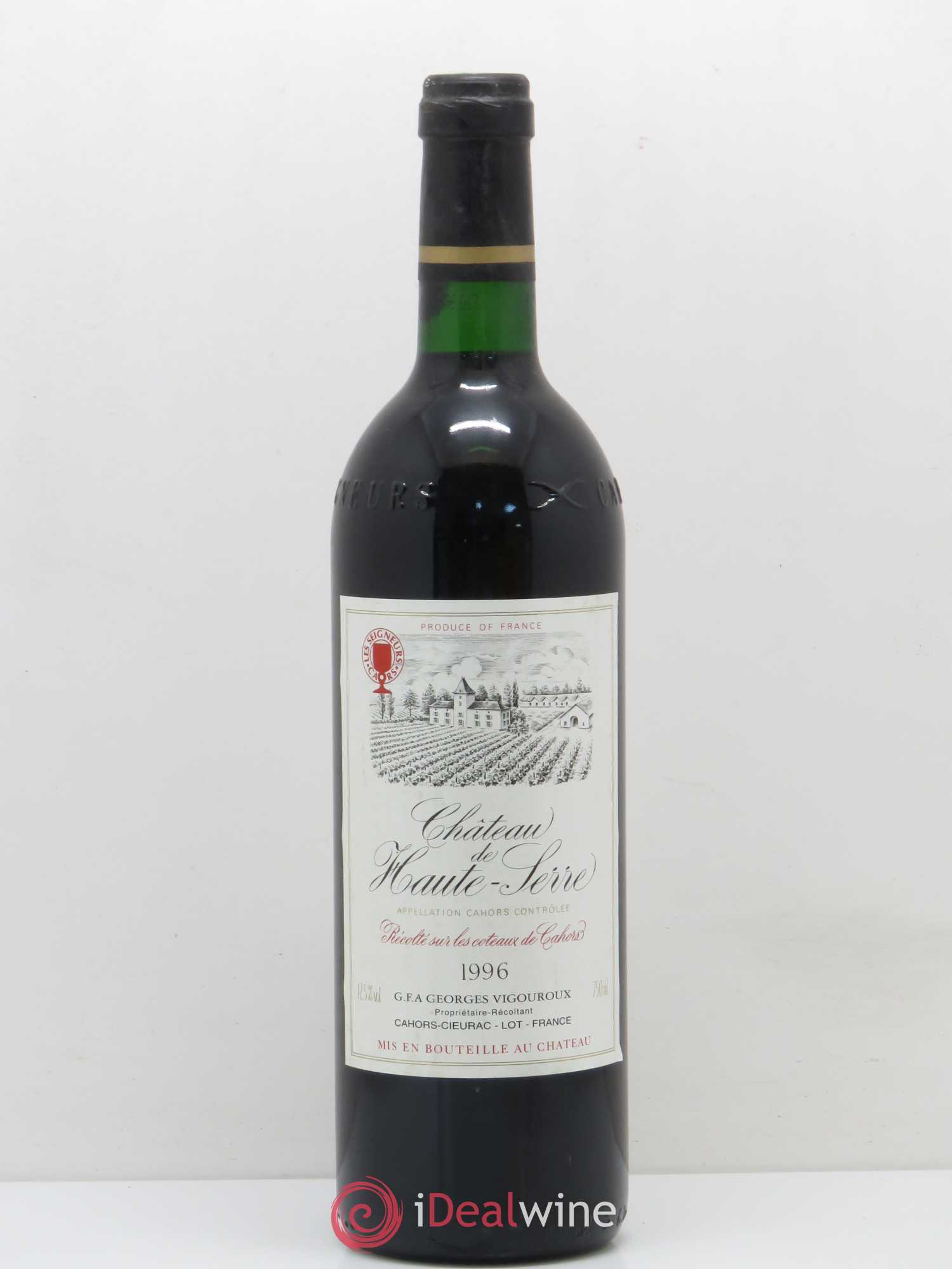 Cahors Château de Haute Serre 1996 - Lot de 1 bouteille - 0