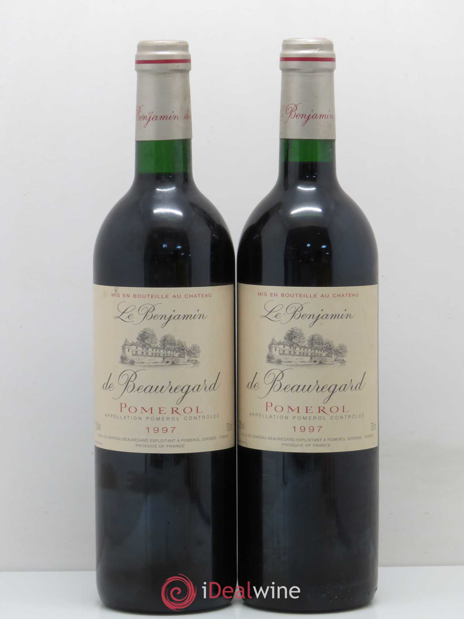 Pomerol Le Benjamin De Beauregard 1997 - Posten von 2 Flaschen - 0
