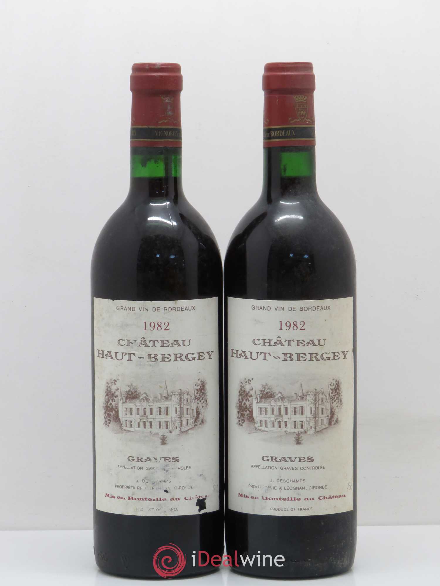 Château Haut-Bergey 1982 - Lot de 2 bouteilles - 0