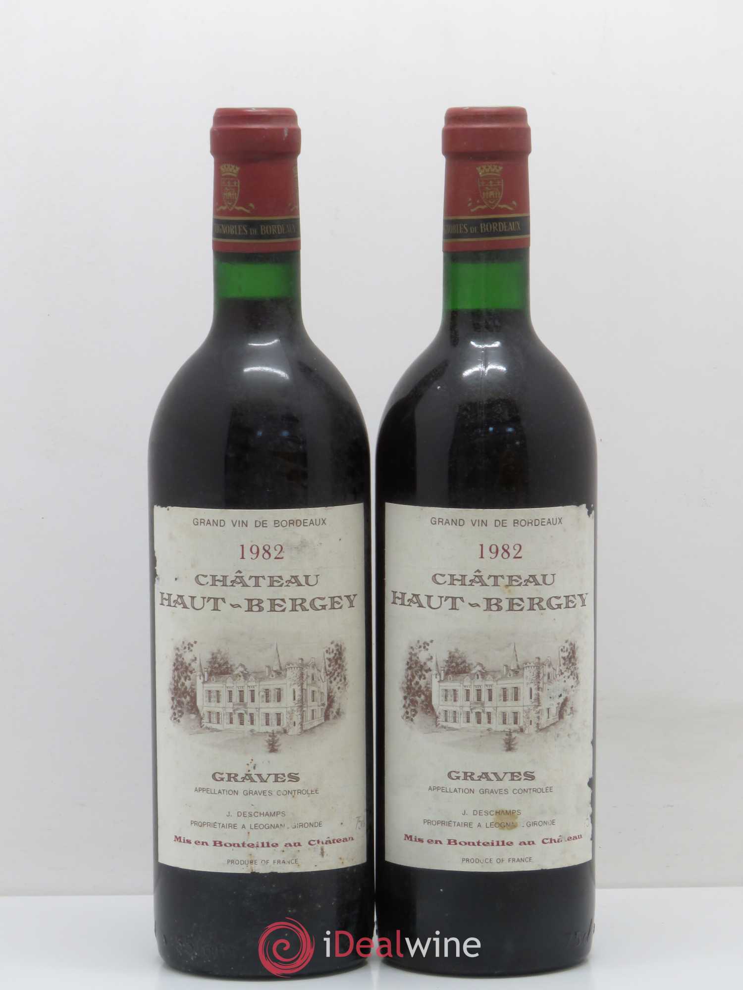 Château Haut-Bergey 1982 - Lot de 2 bouteilles - 0