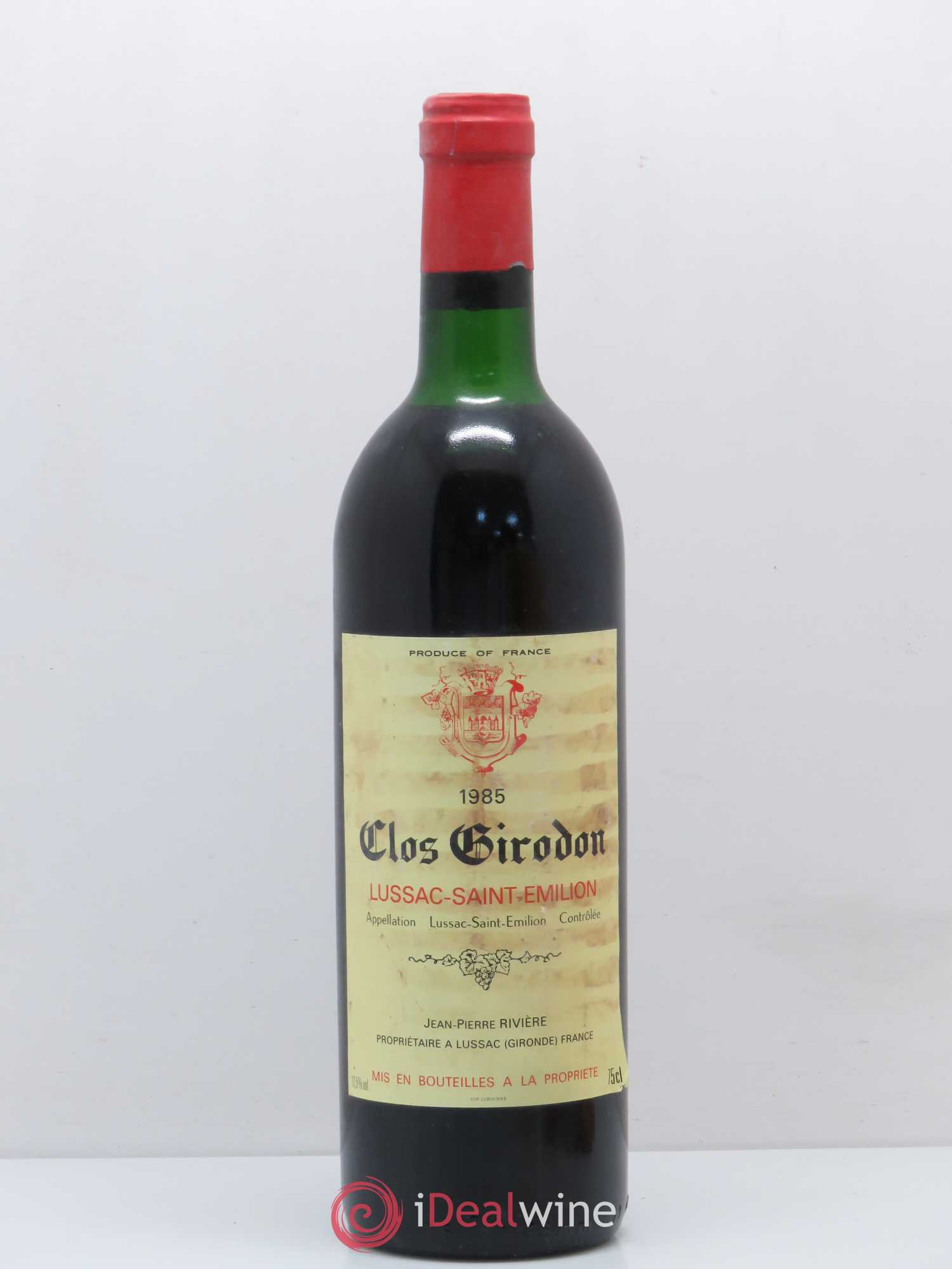 Bordeaux Lussac Saint Emilion Clos Girodon 1985 - Posten von 1 Flasche - 0