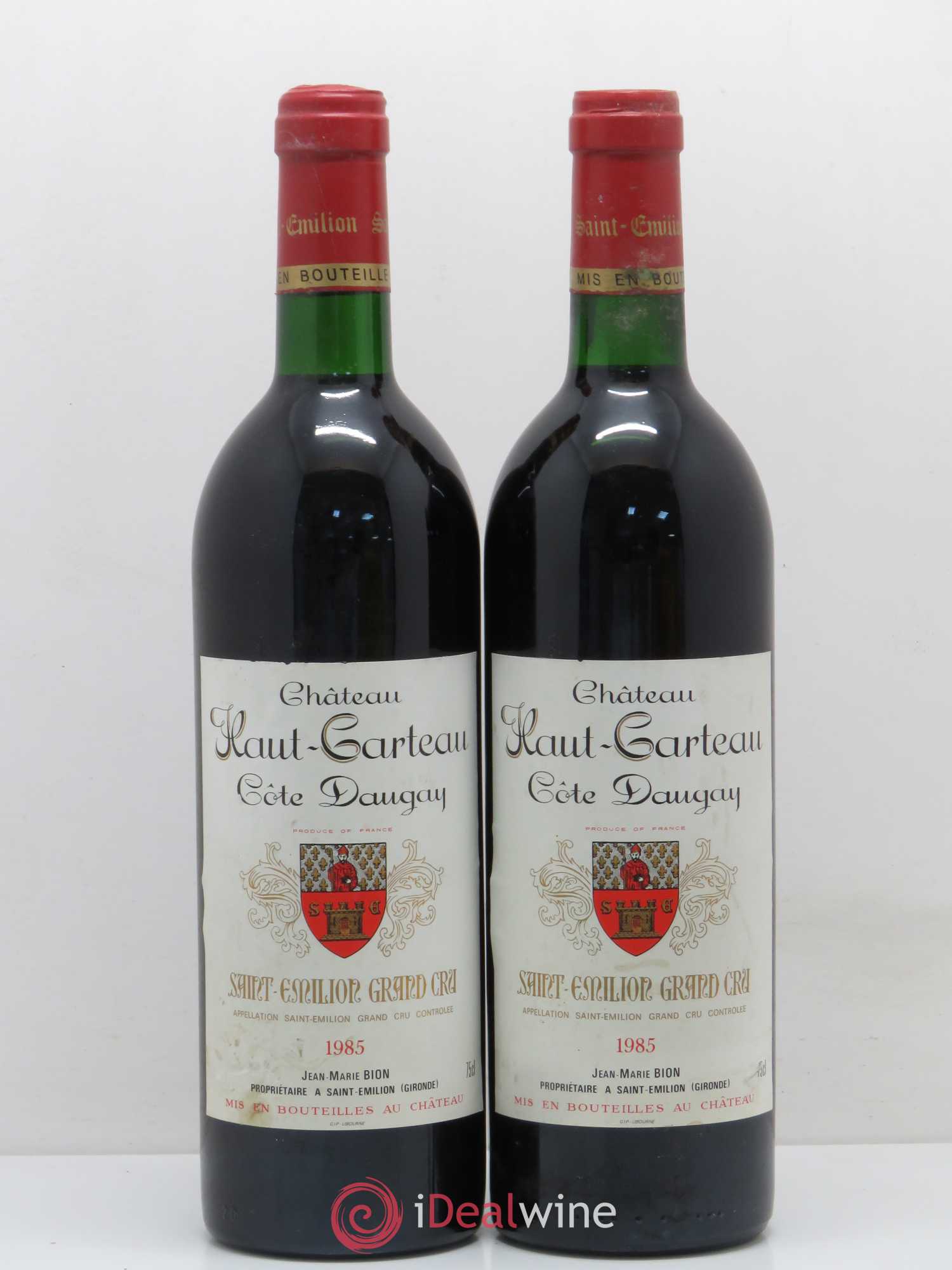 Saint-Émilion Grand Cru Château Haut Carteau Côte Daugay 1985 - Posten von 2 Flaschen - 0