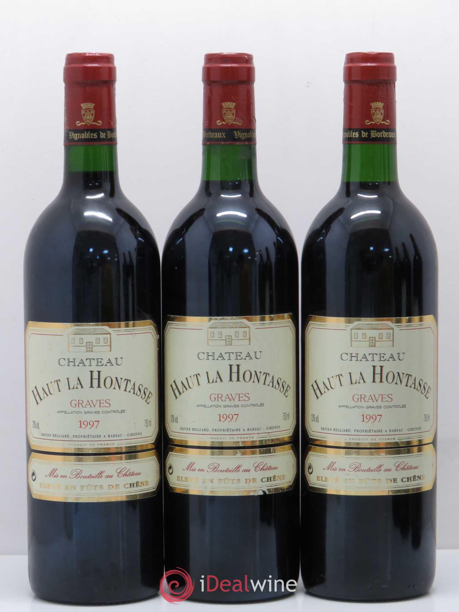 Bordeaux Graves Château Haut la Hontasse 1997 - Lot de 6 bouteilles - 1