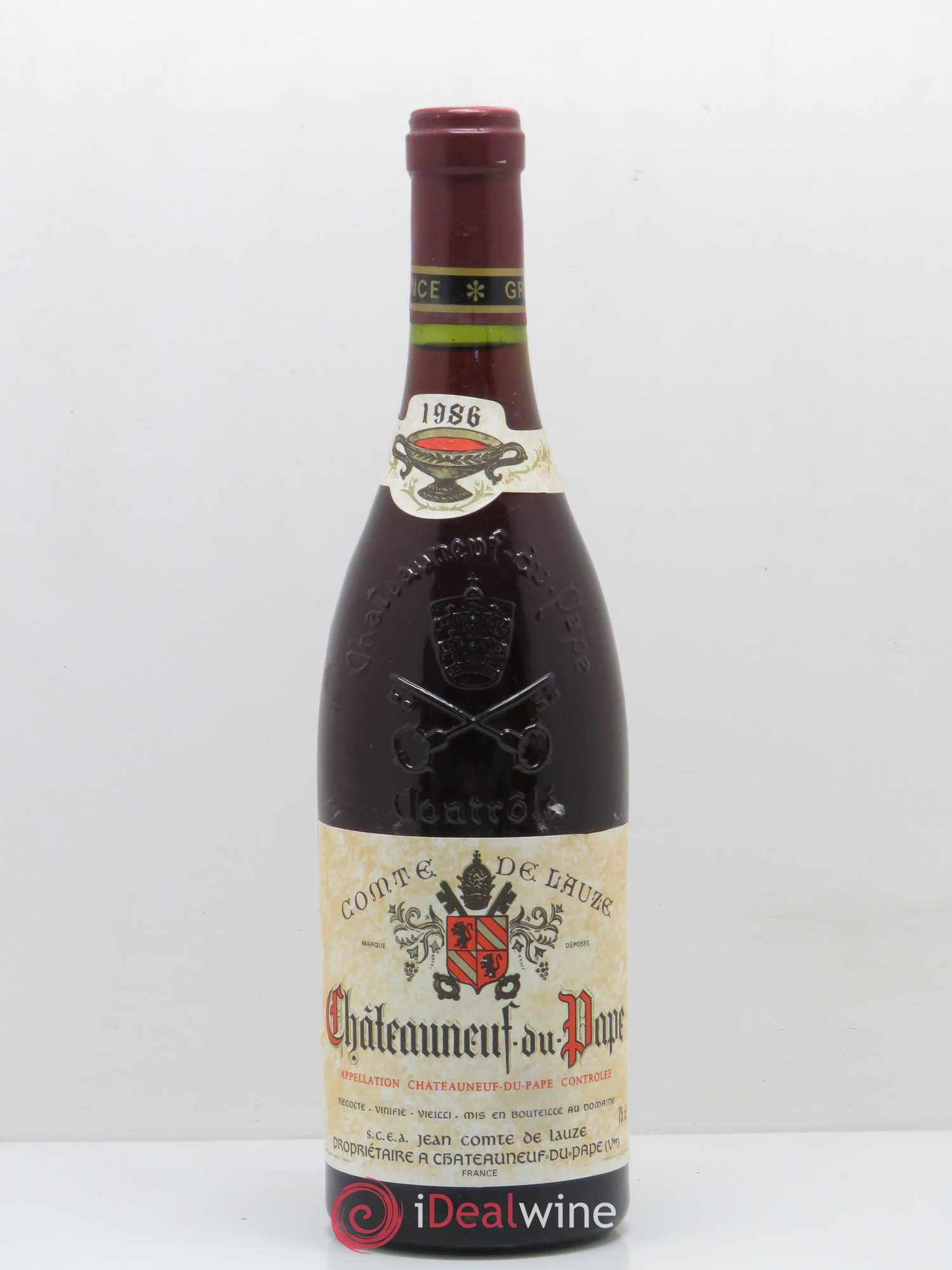 Châteauneuf-du-Pape Comte De Lauze 1986 - Posten von 1 Flasche - 0