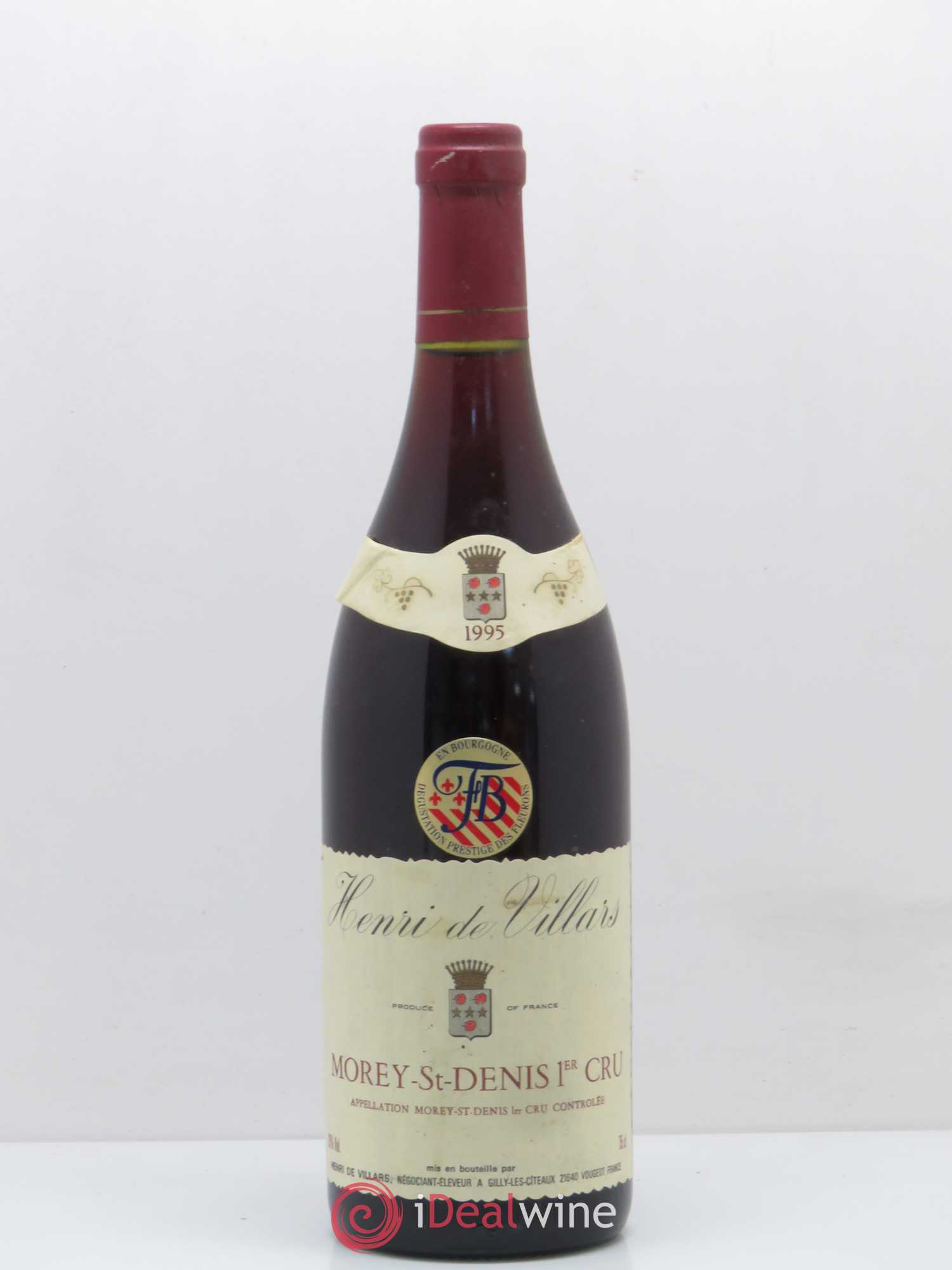 Morey-Saint-Denis 1er Cru Henri De Villars 1995 - Lot de 1 bouteille - 0