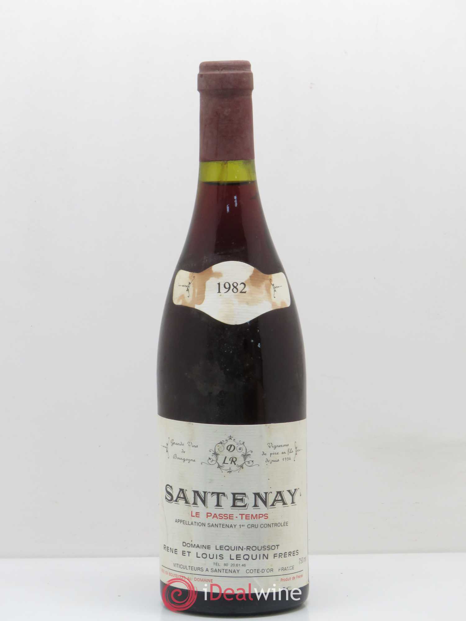 Santenay 1er Cru Le Passe Temps Lequin 1982 - Posten von 1 Flasche - 0